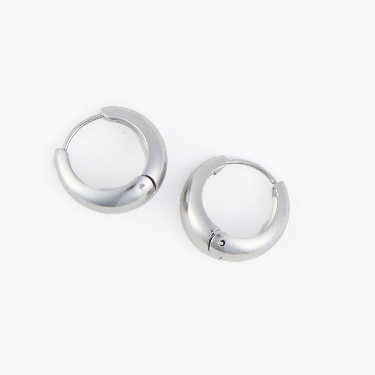 Narelle - Graduated Hoop Earrings - Stainless Steel