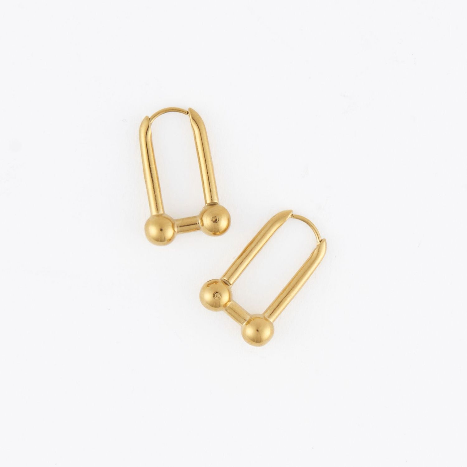 Narelle - U-Link Earrings - 18K Gold Plating
