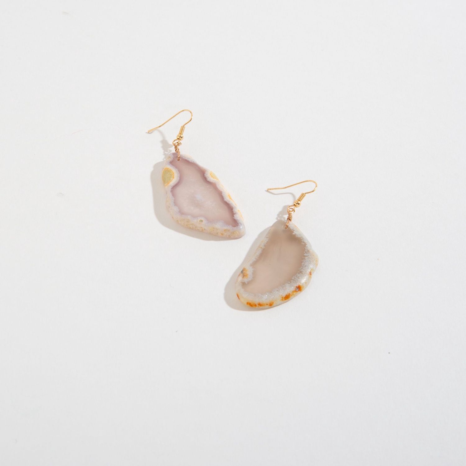White Agate - Earrings