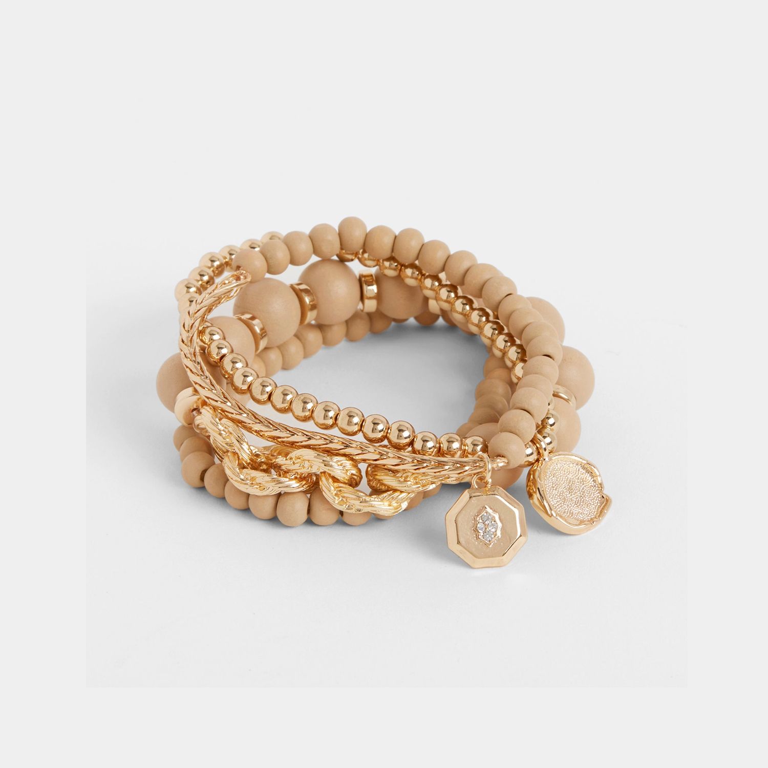 Maccoy Stretch Bracelet Stack - Natural