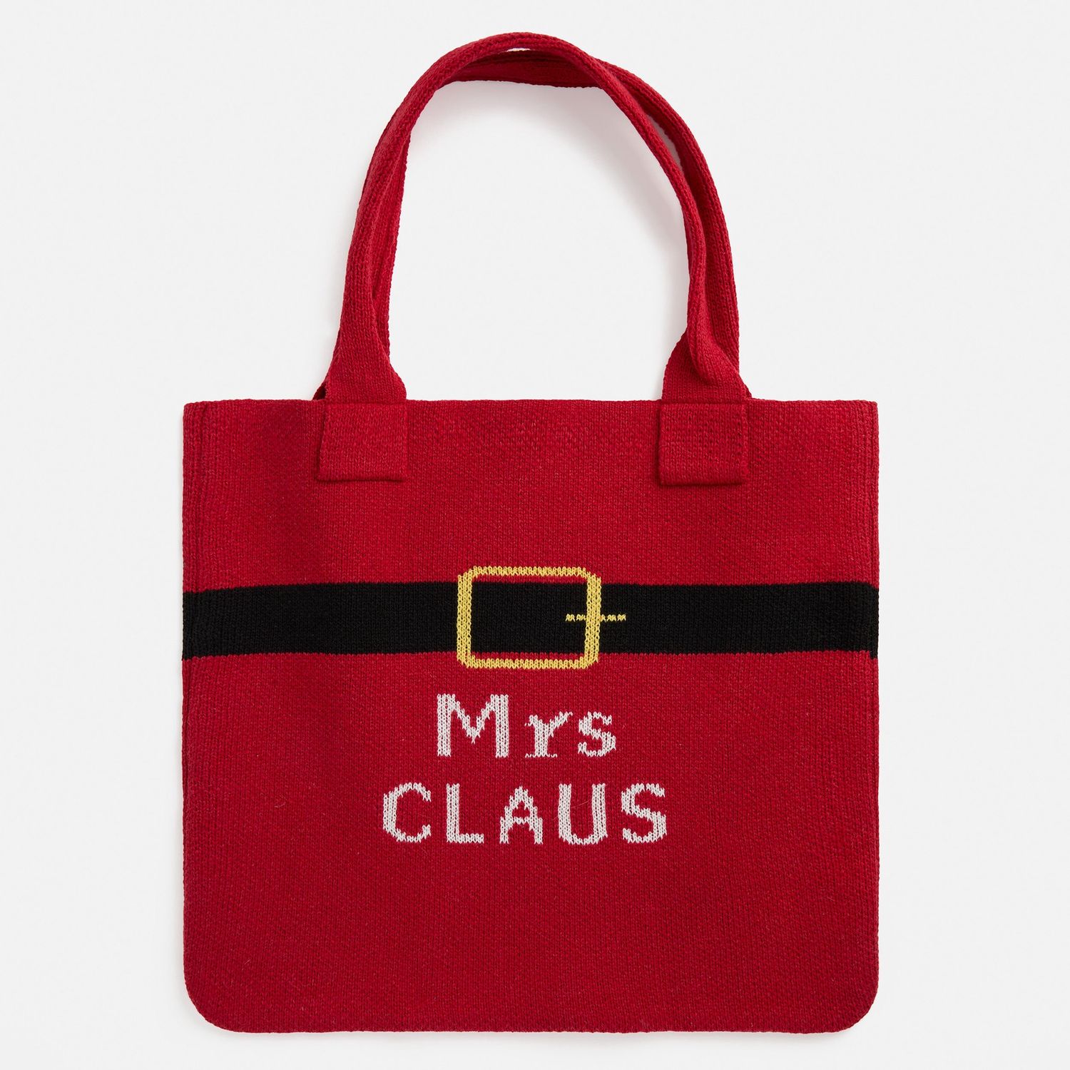 Mrs. Claus Knit Tote - Red