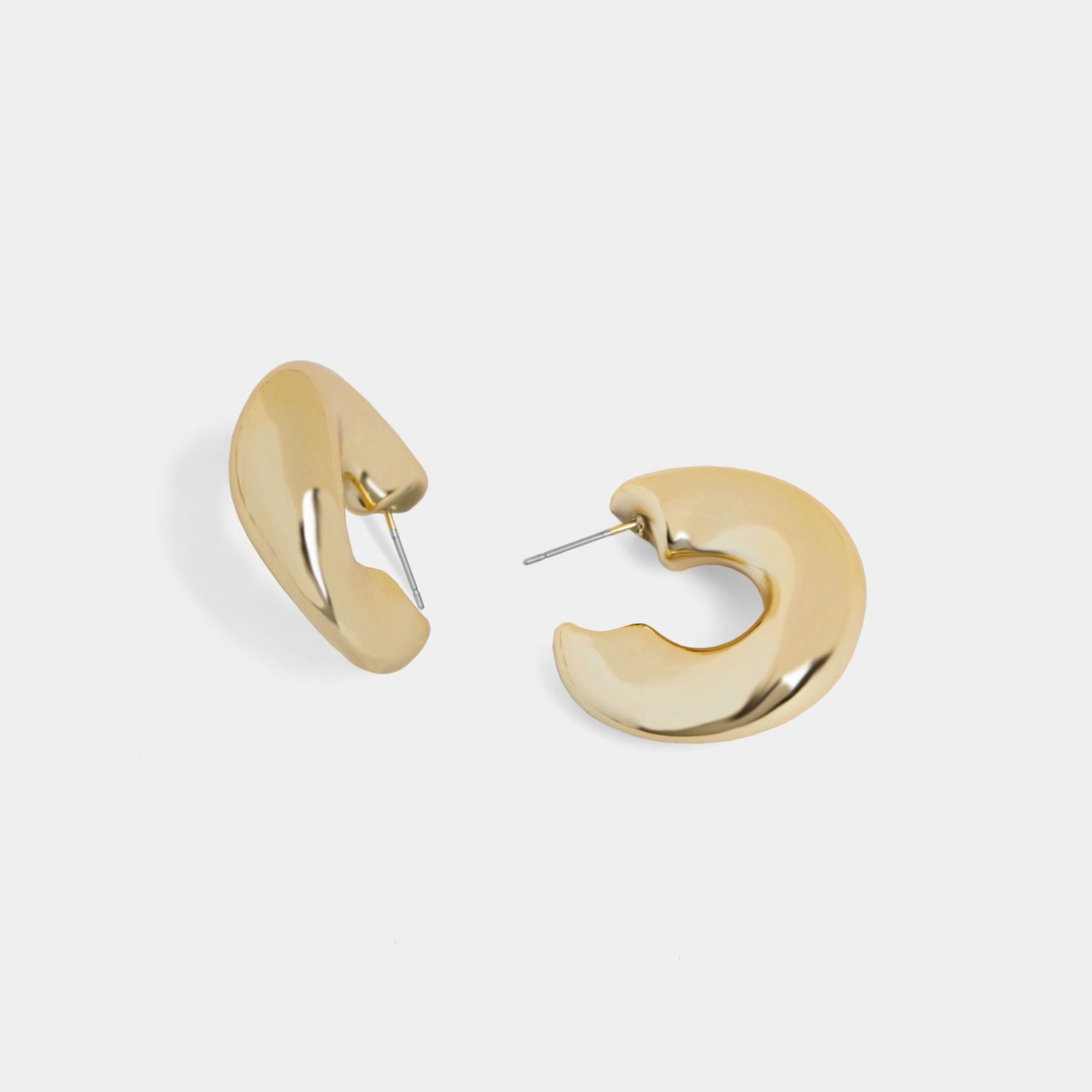 Whispers - Chrome Hoop - Gold