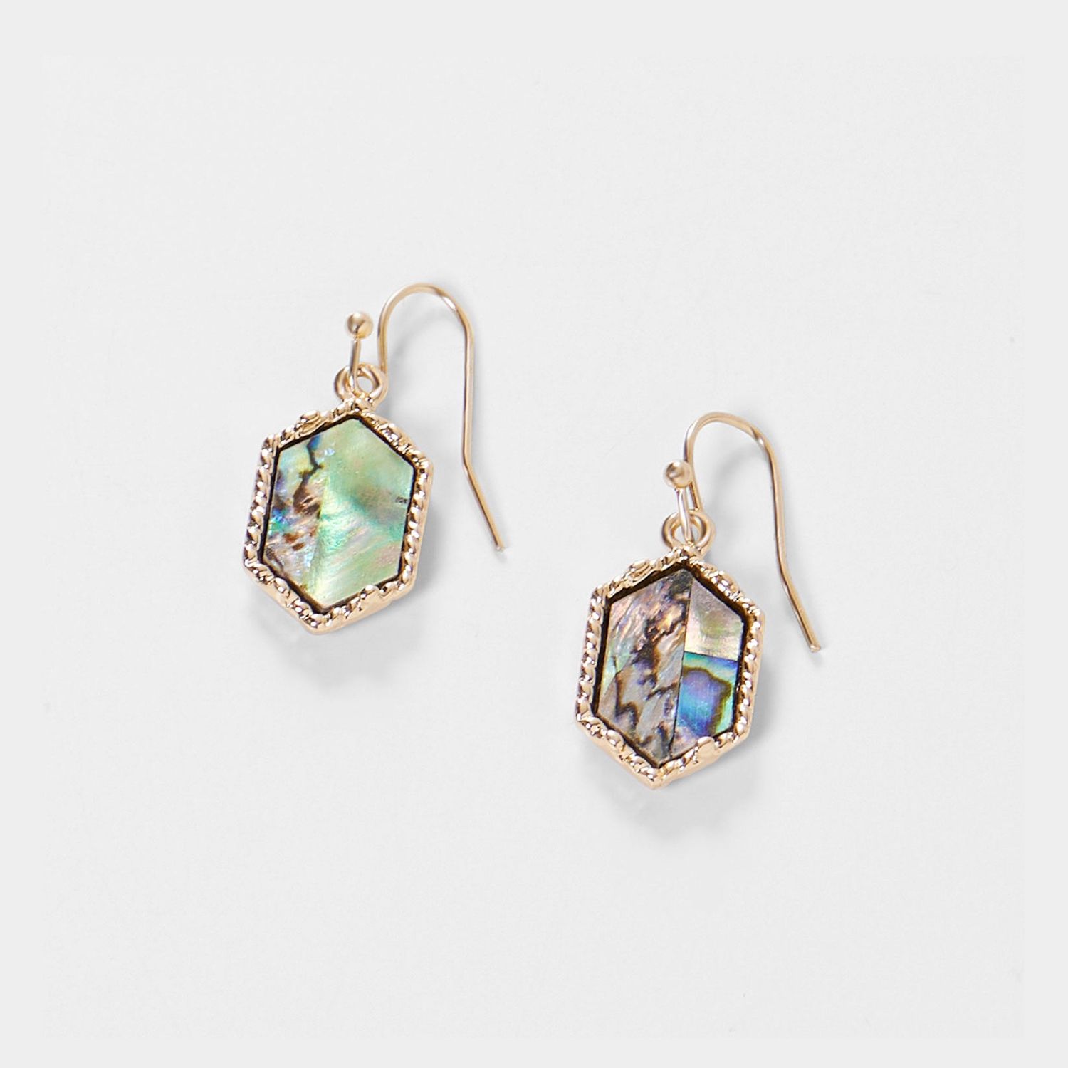 Whispers - Earrings Whispers - Abalone Hexagon