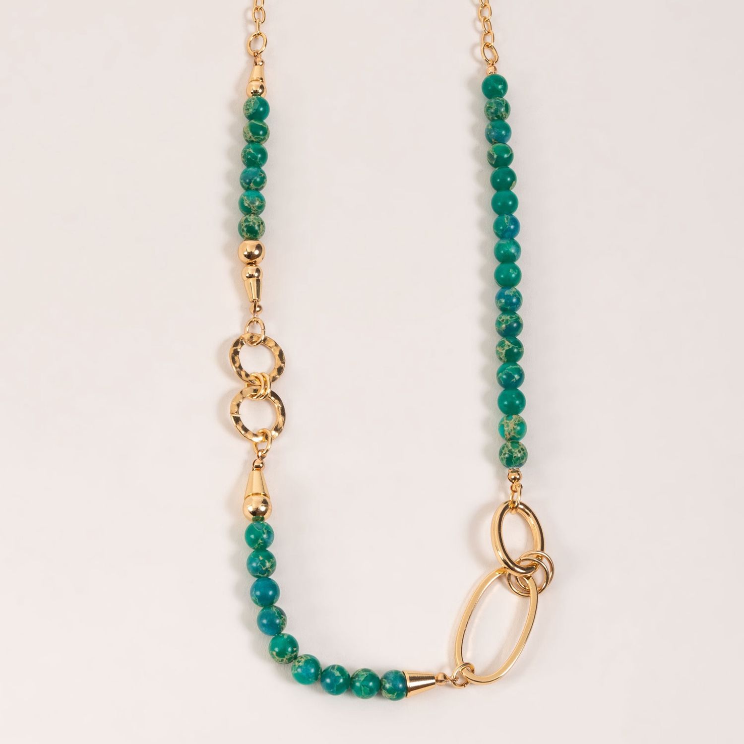 Marisa Stone Necklace - Green - 28"