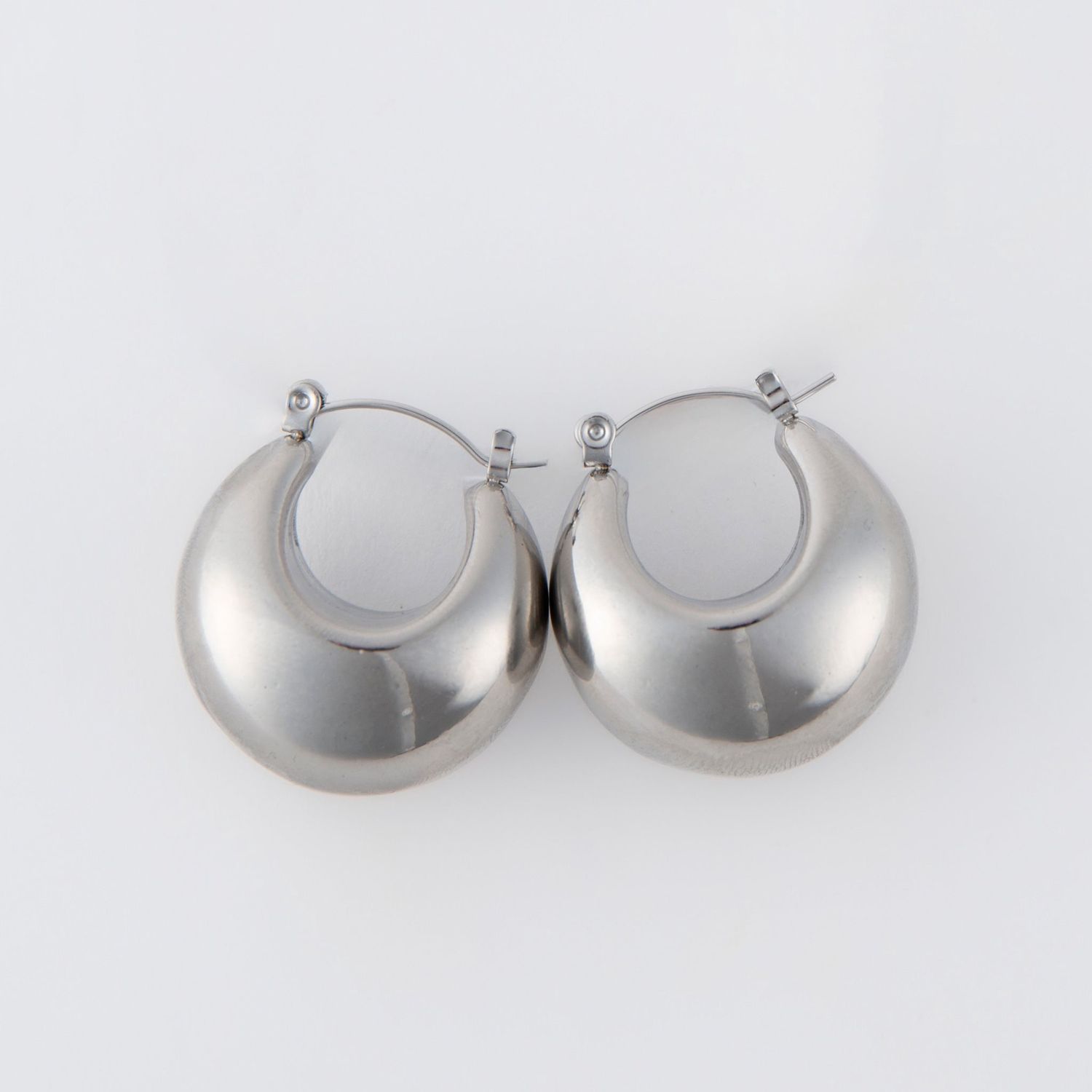 Narelle - Bowl Pin Catch Hoop Silver - Stainless Steel