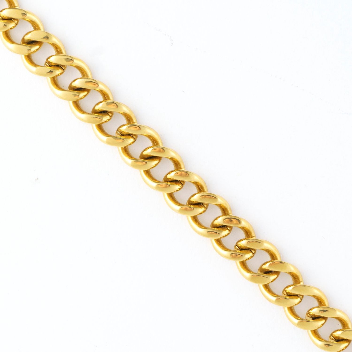 Narelle - Chunky Chain Necklace Gold L: 16" - 18K Gold Plating