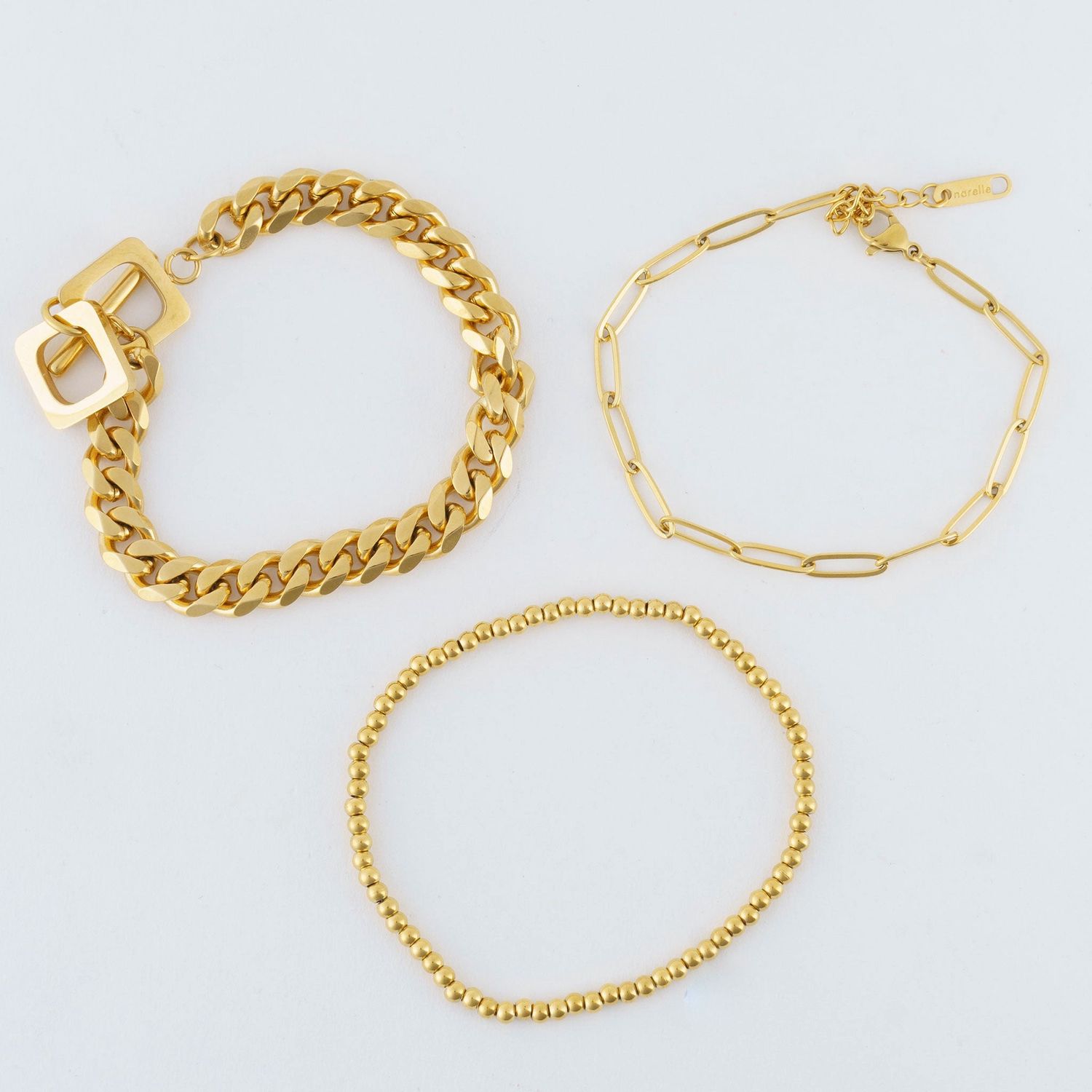 Narelle - Ccb Chain Bracelet Gold Extender - 18K Gold Plating