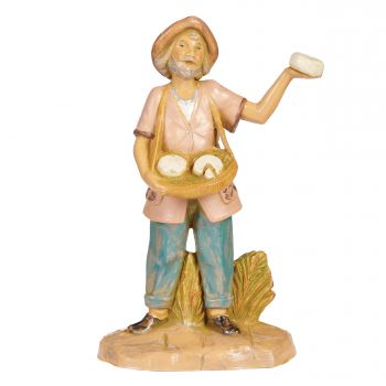 Fontanini 5" Scale - Lorenzo The Cheese Peddler