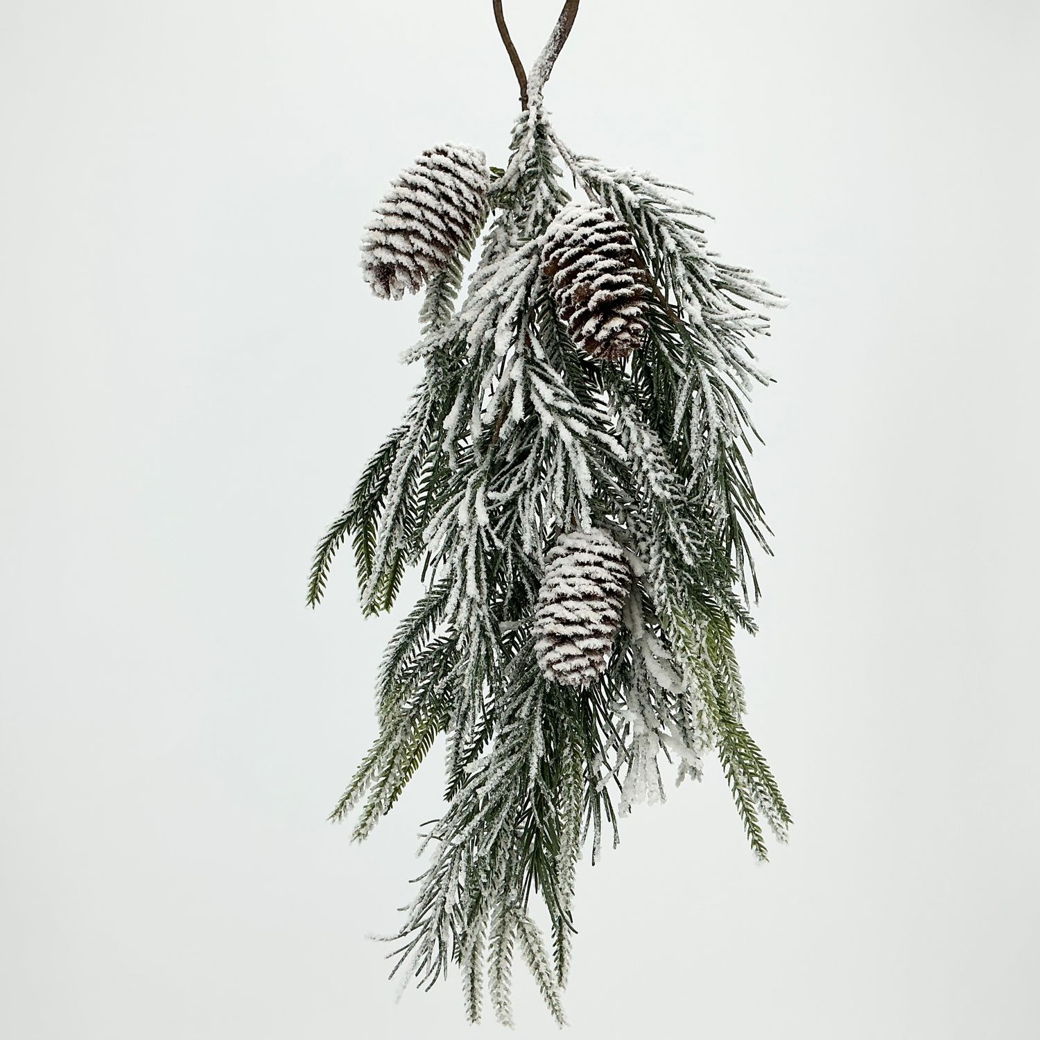 Snowy Pine Door Swag 21"