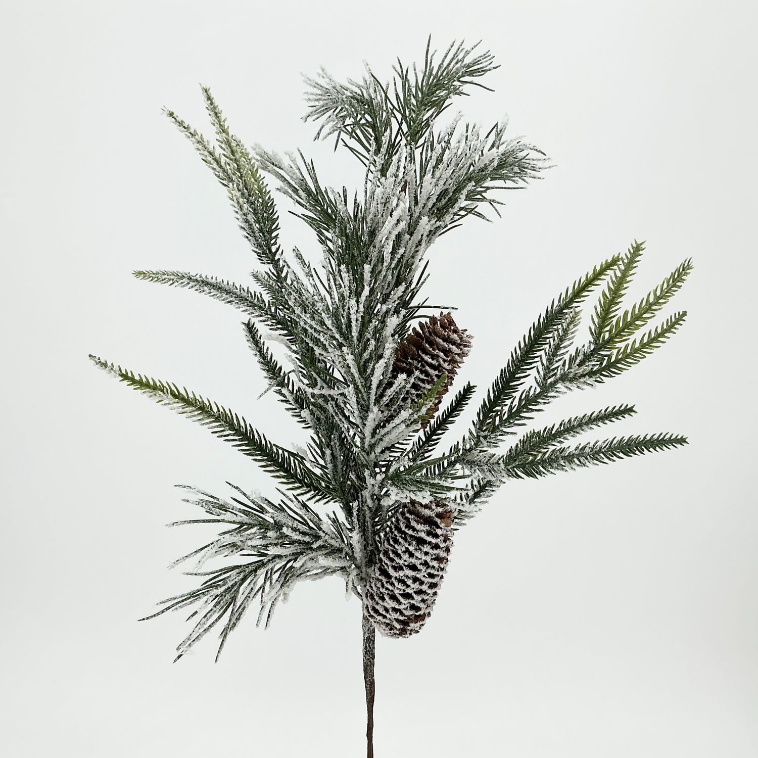 Pine Spray W/ Snowy Cones 24"