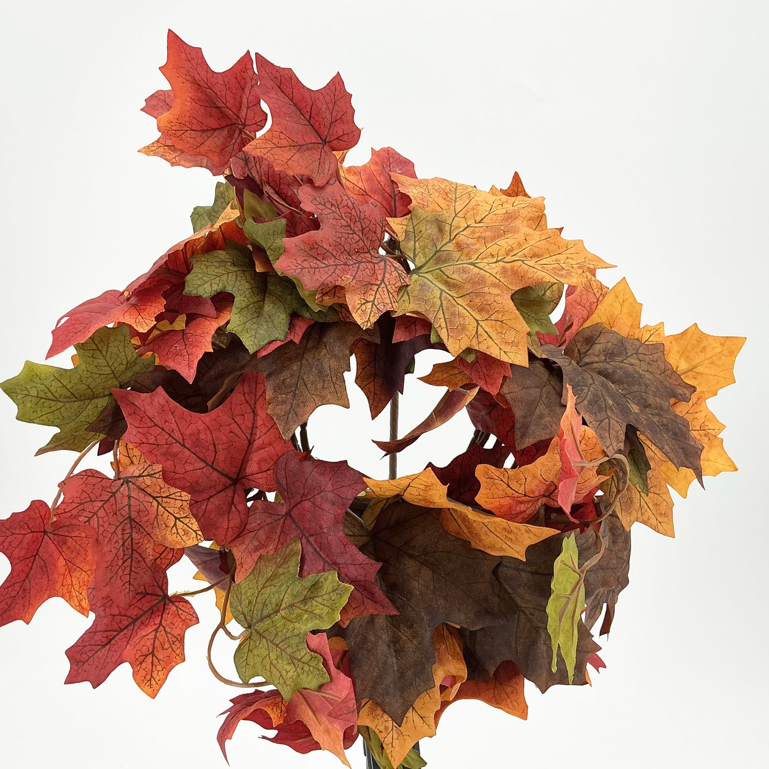Maple Leaf Garland 6' - Orange/Brown