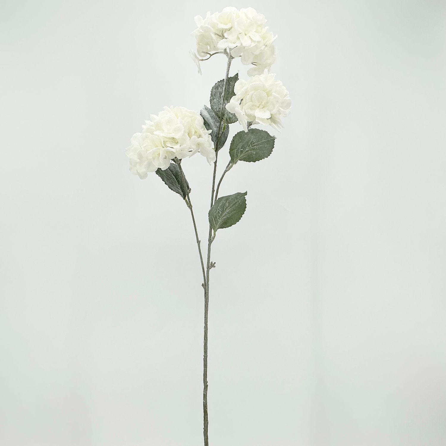 Snowy Hydrangea Spray 33" - White