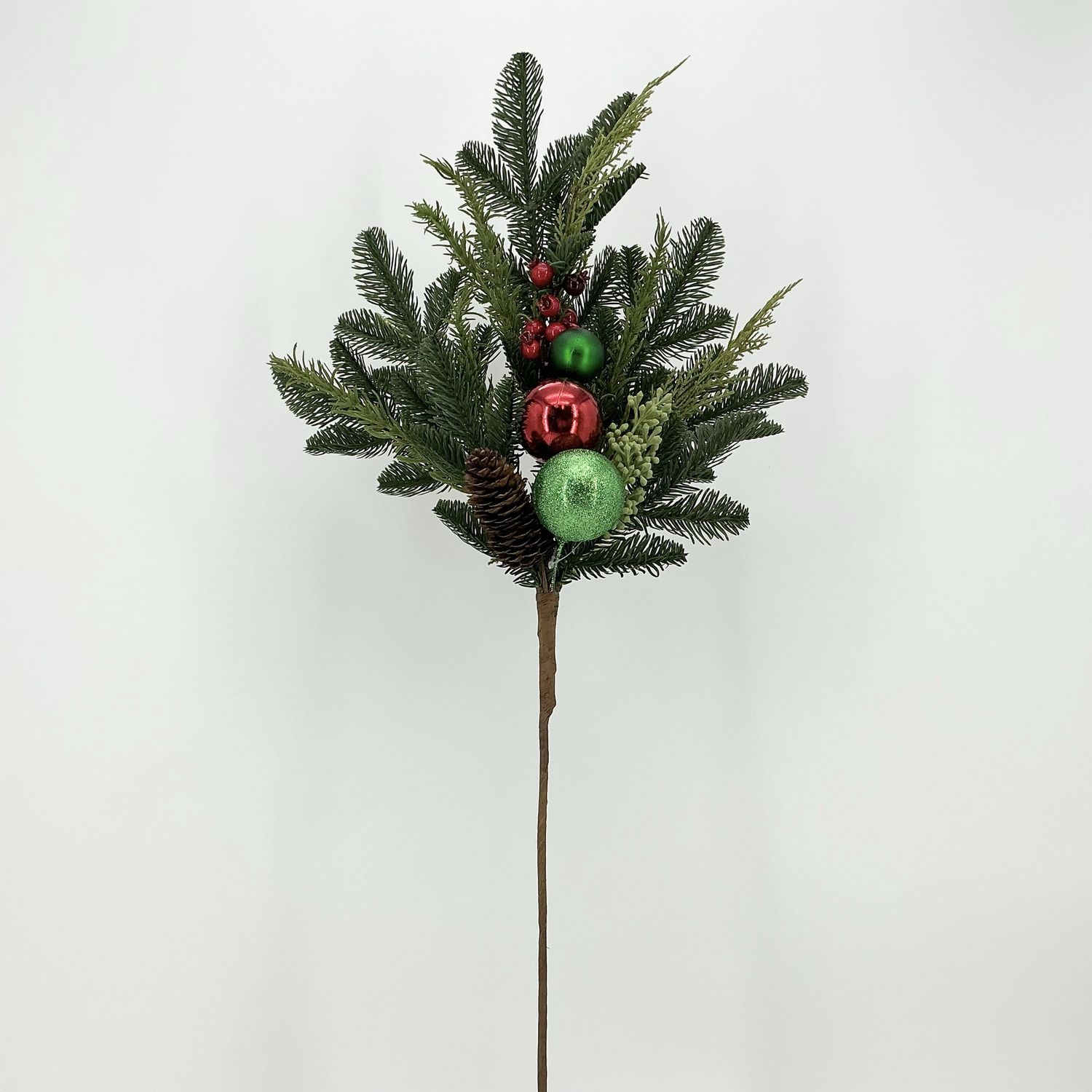 Pine W/ Ornament Spray 33"