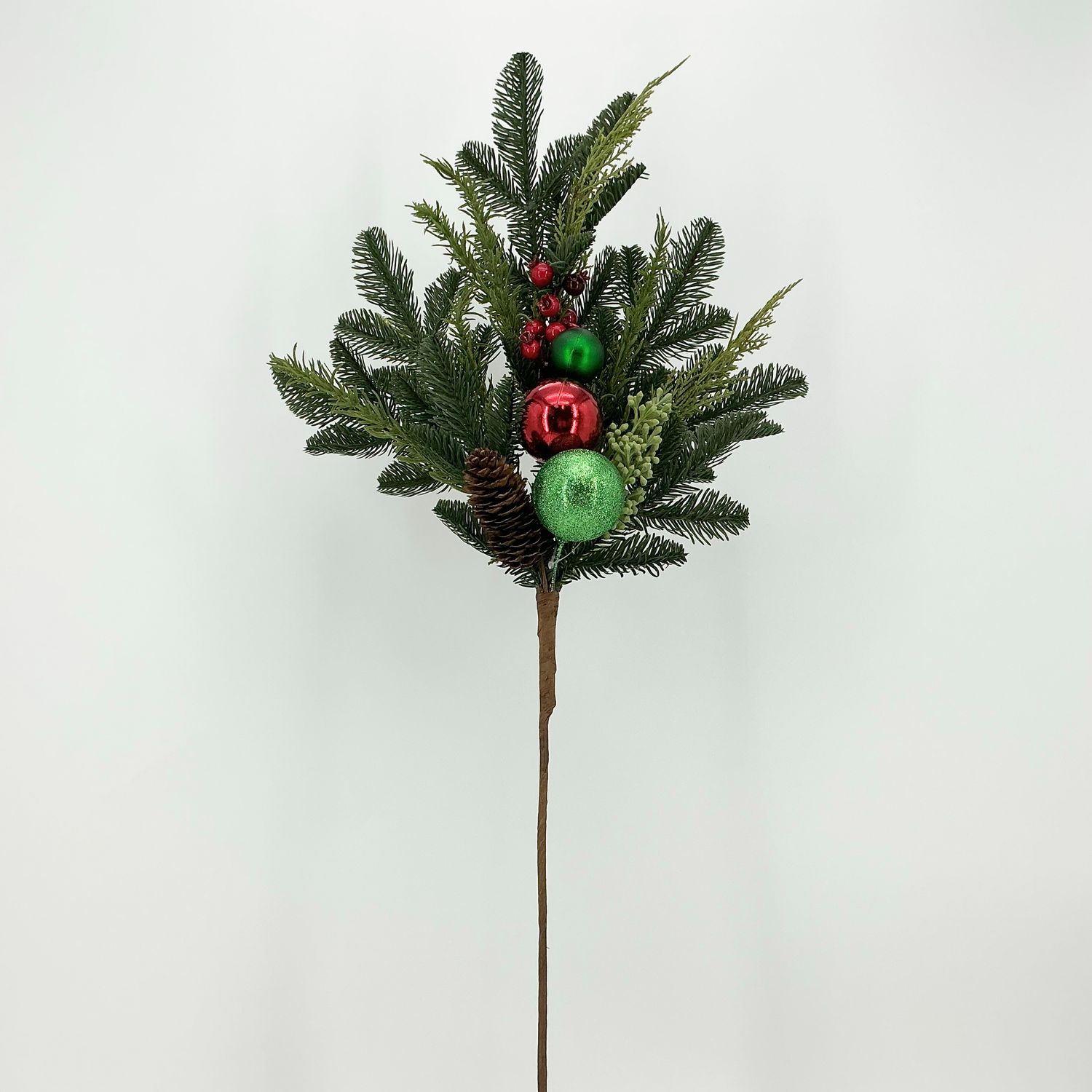Pine W/ Ornament Spray 33"