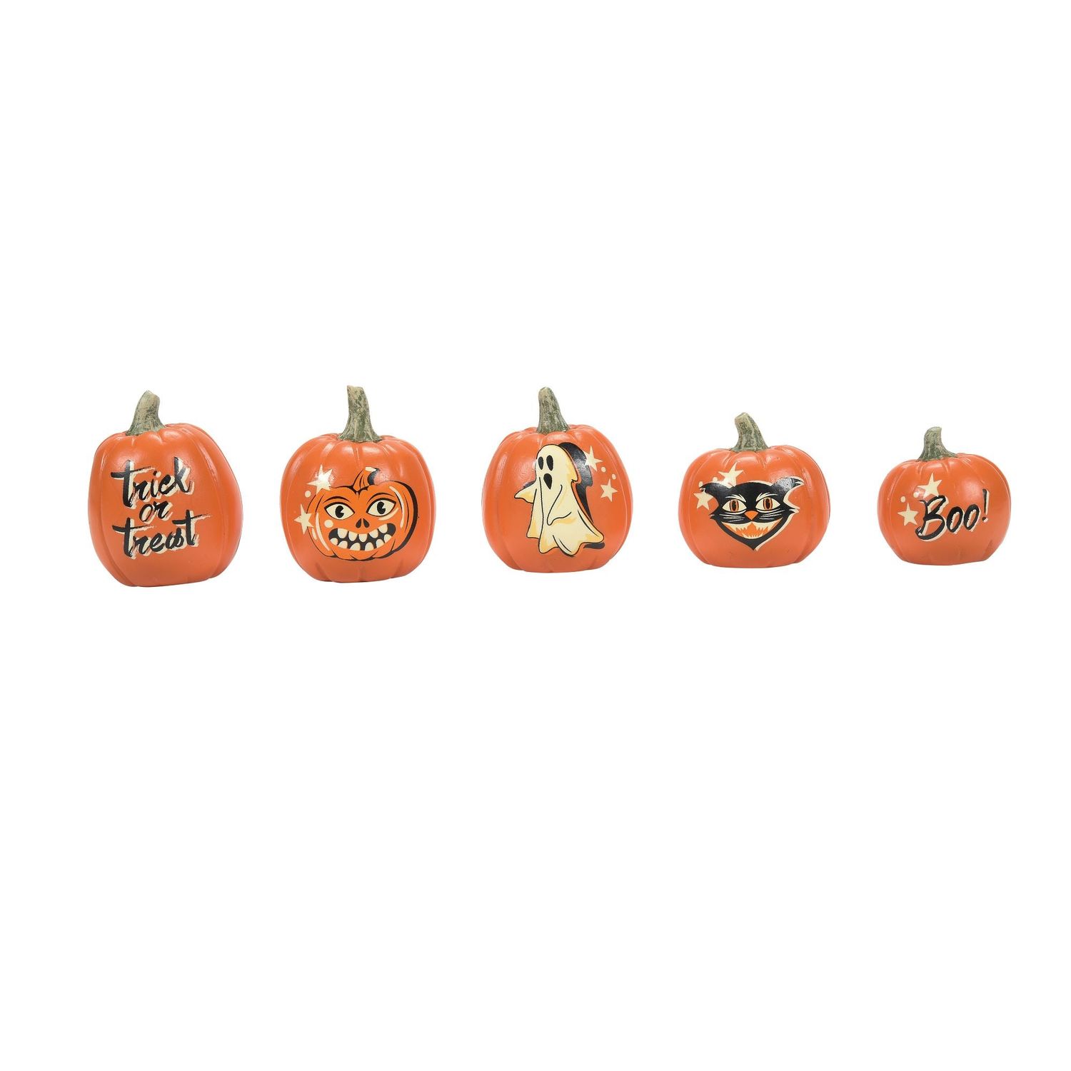 Dept. 56 Halloween Village - Vintage Pumpkins Set Of 5