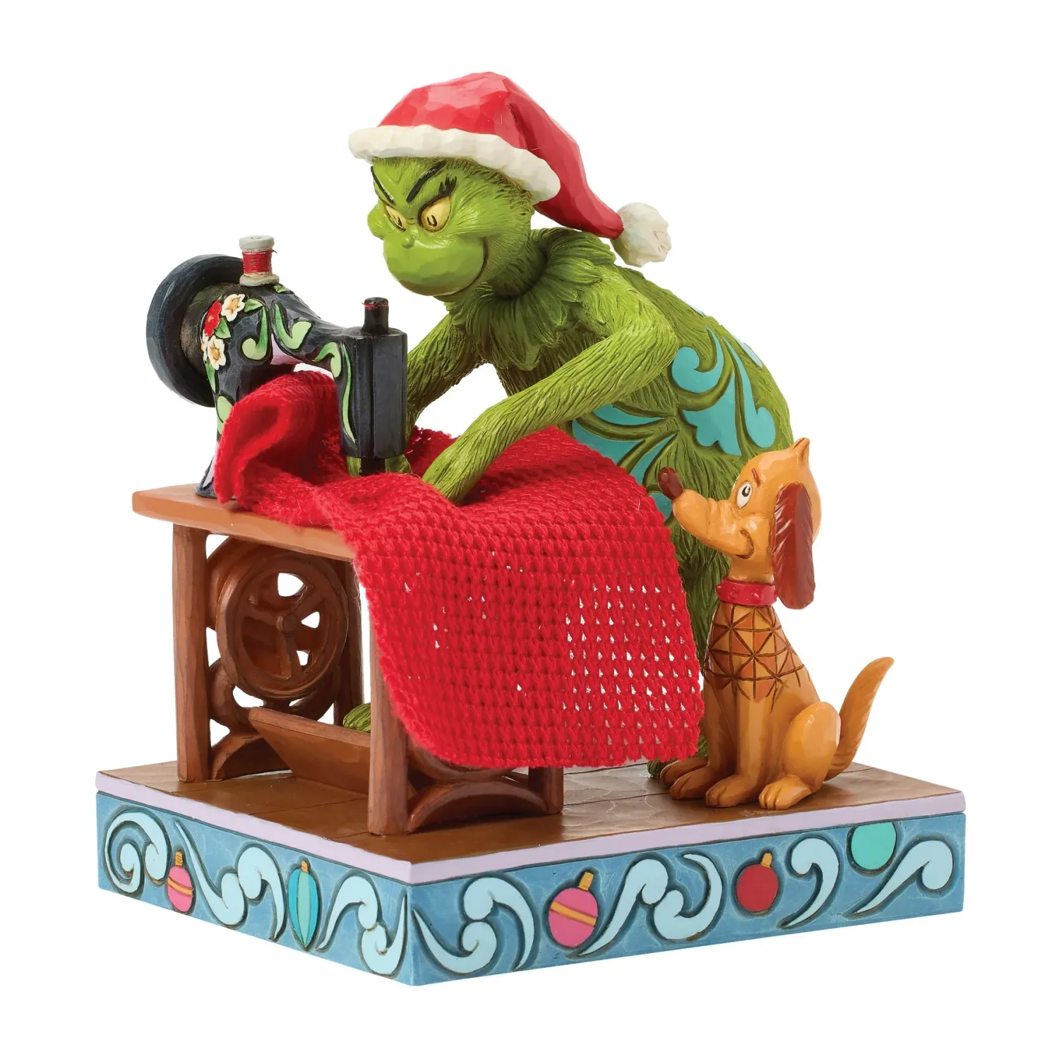Jim Shore - Grinch Sewing Santa Suit