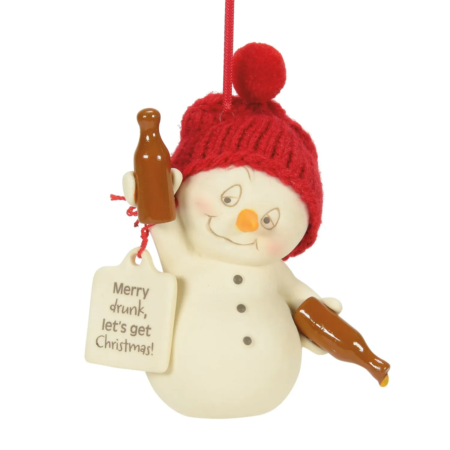 Snowpinions - Merry Drunk Let's Get Christmas Ornament