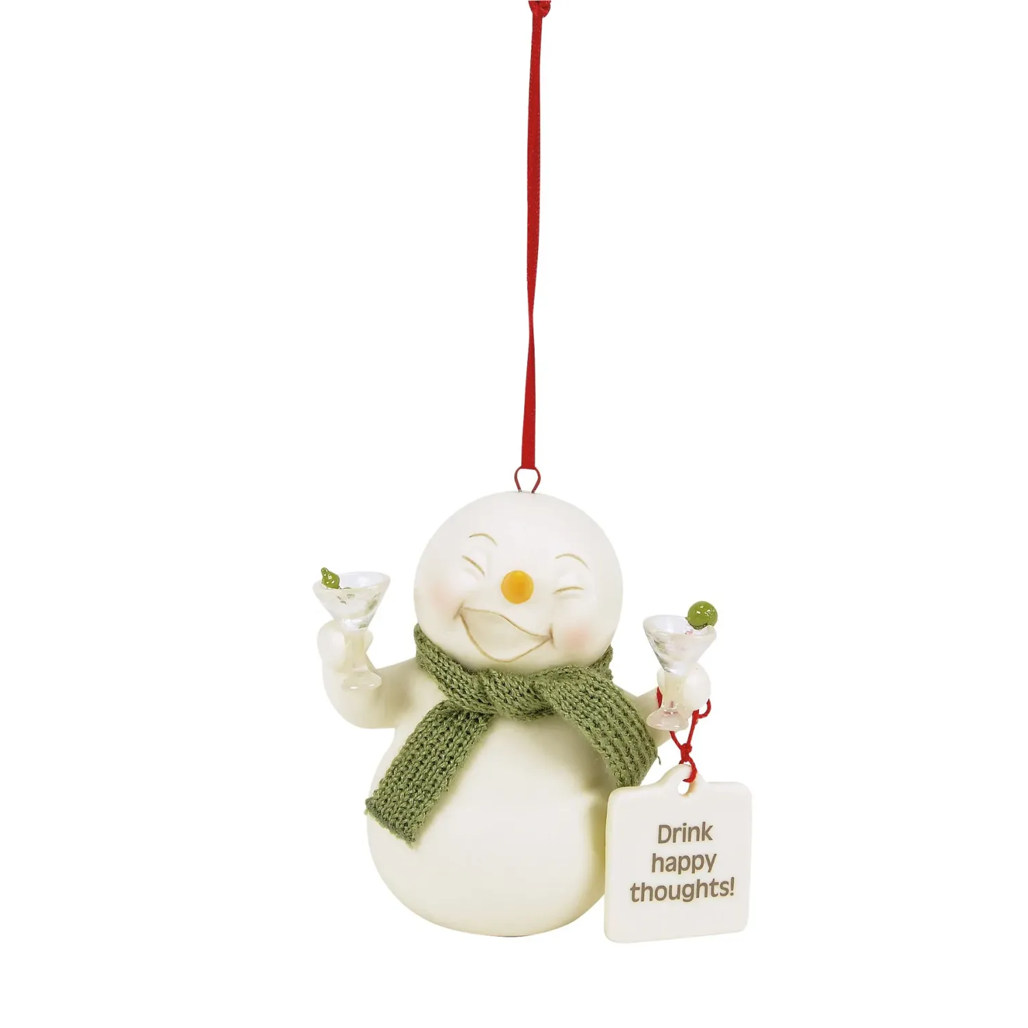 Snowpinions - Drink Happy Thoughts Ornament