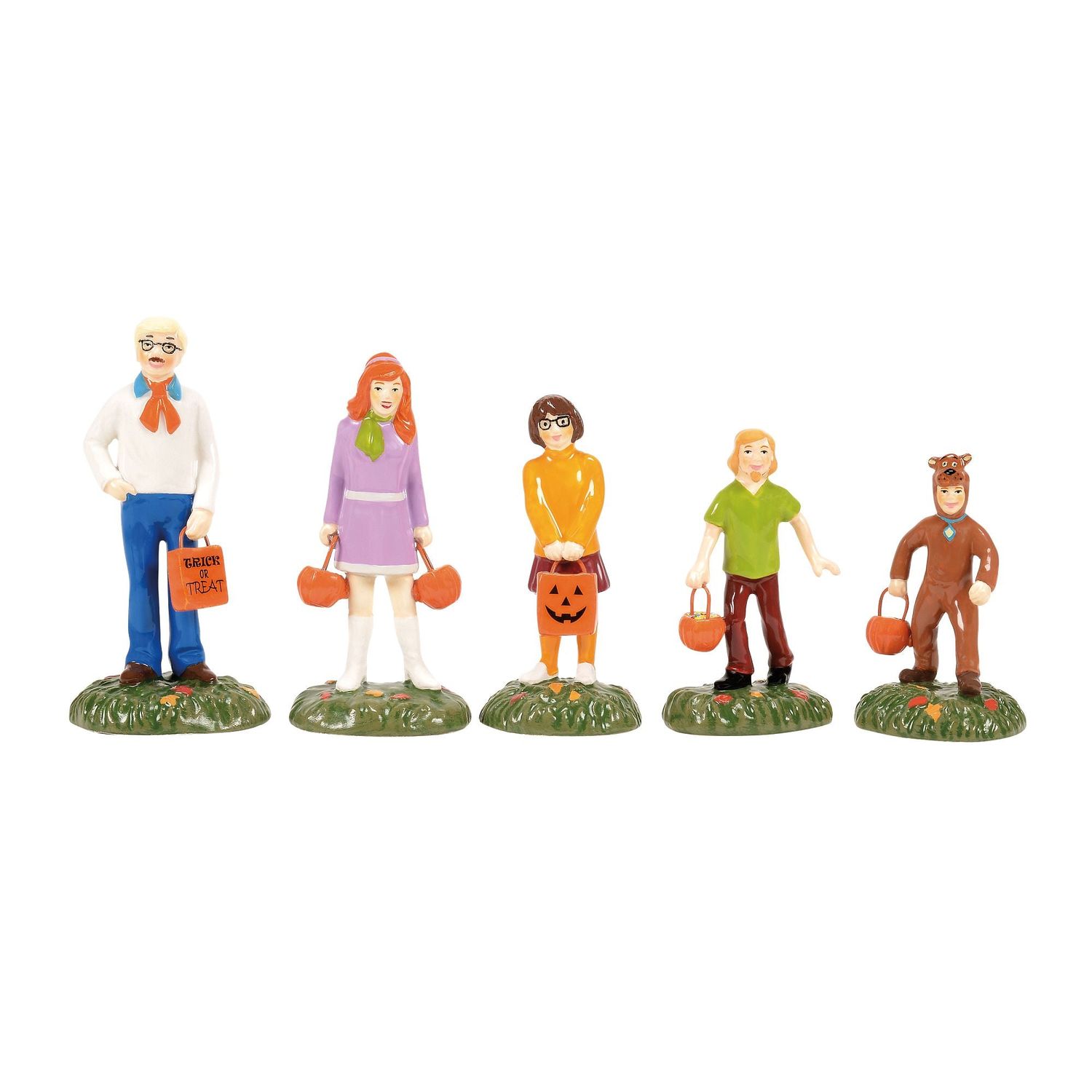 Dept. 56 Halloween Village - Scooby Doo Trick Or Treaters - Set Of 5