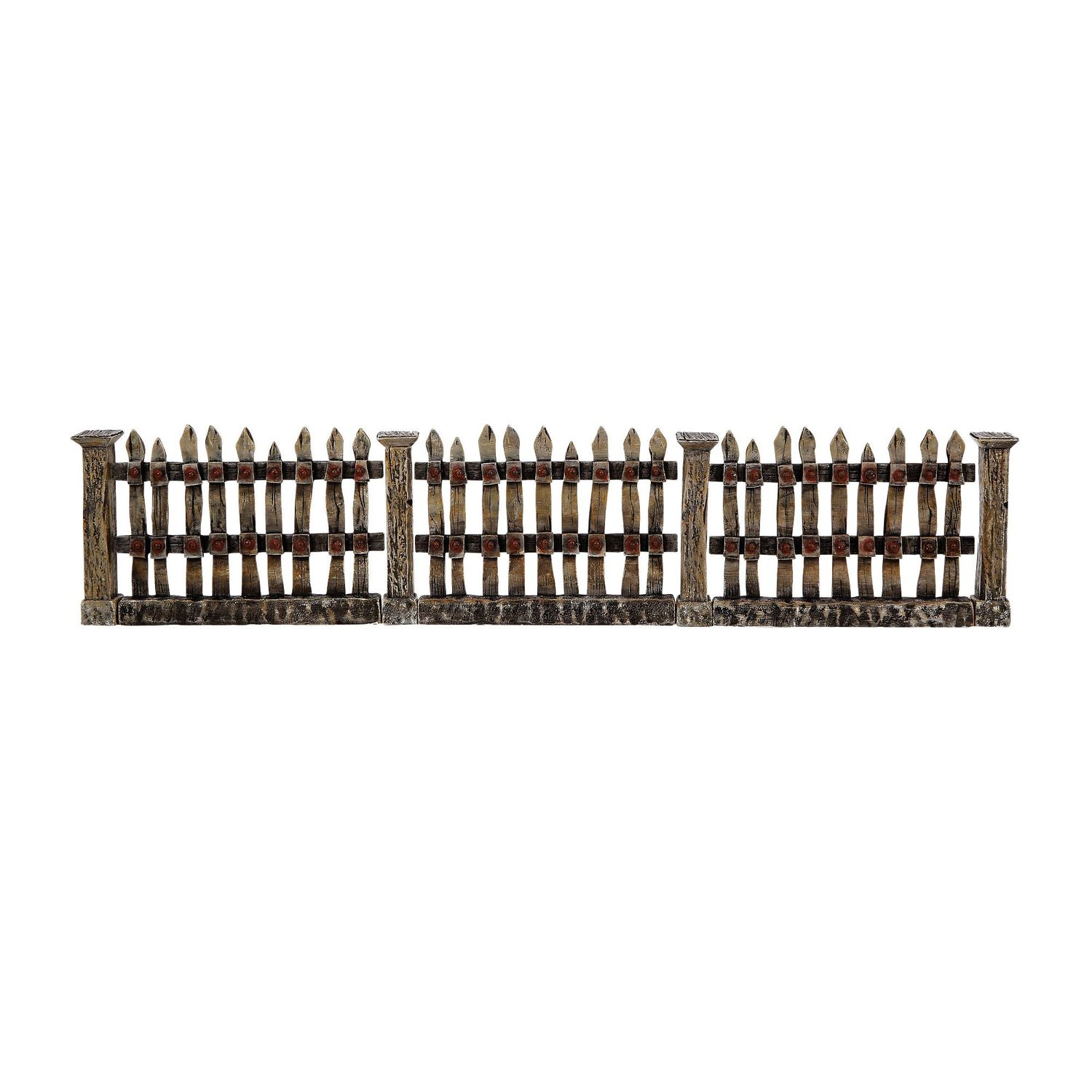Dept. 56 Halloween Village - Village Line Fence - Set Of 7