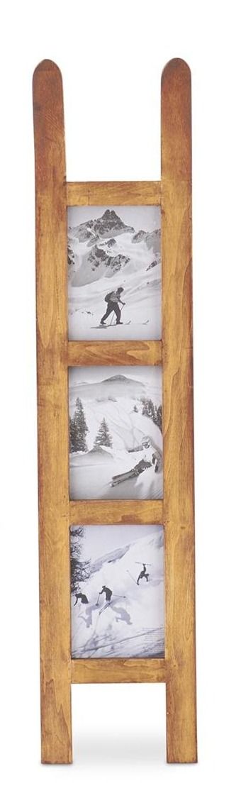 Wood Sled Photo Frame, Size: Small