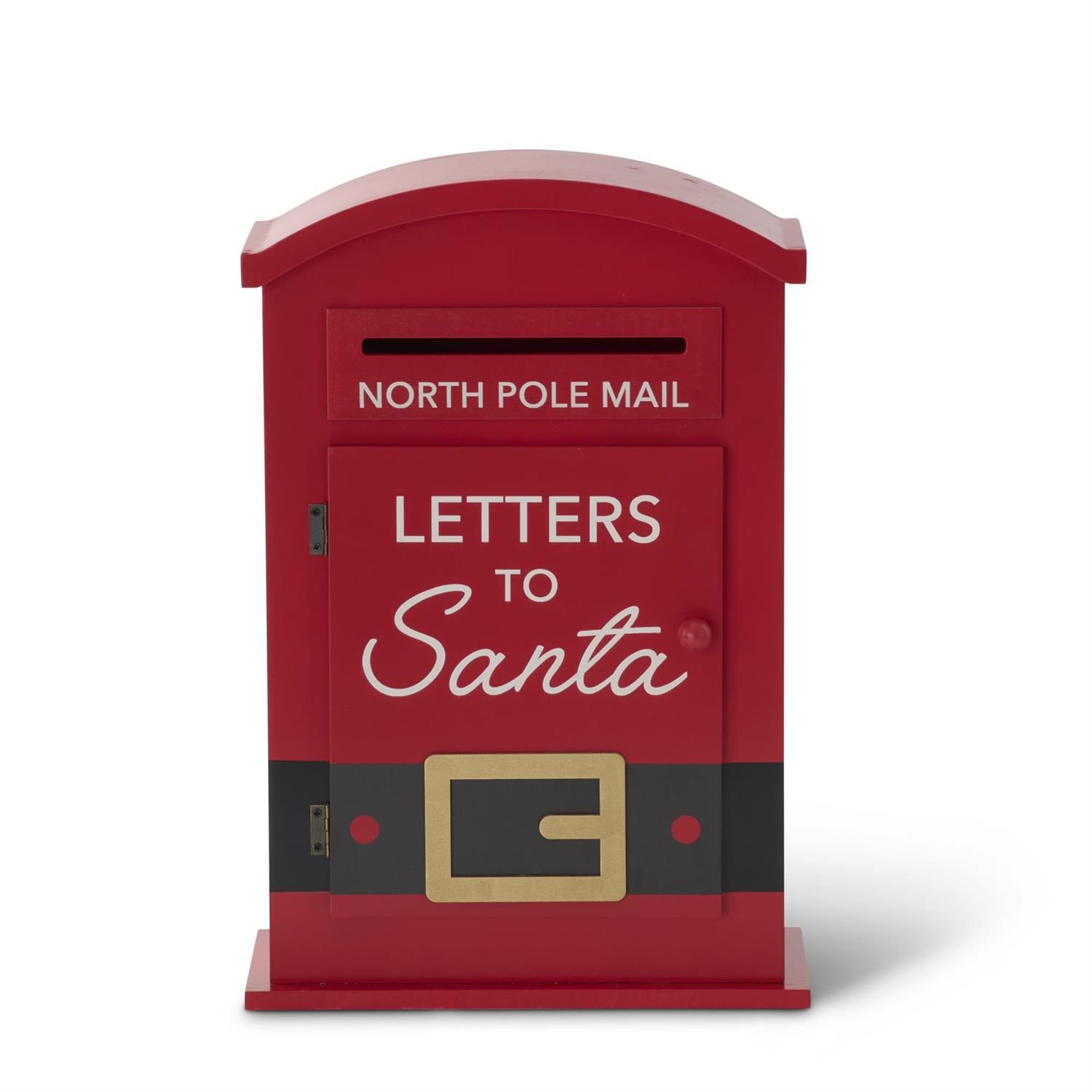 Letters To Santa Mailbox 15" X 10" - Red