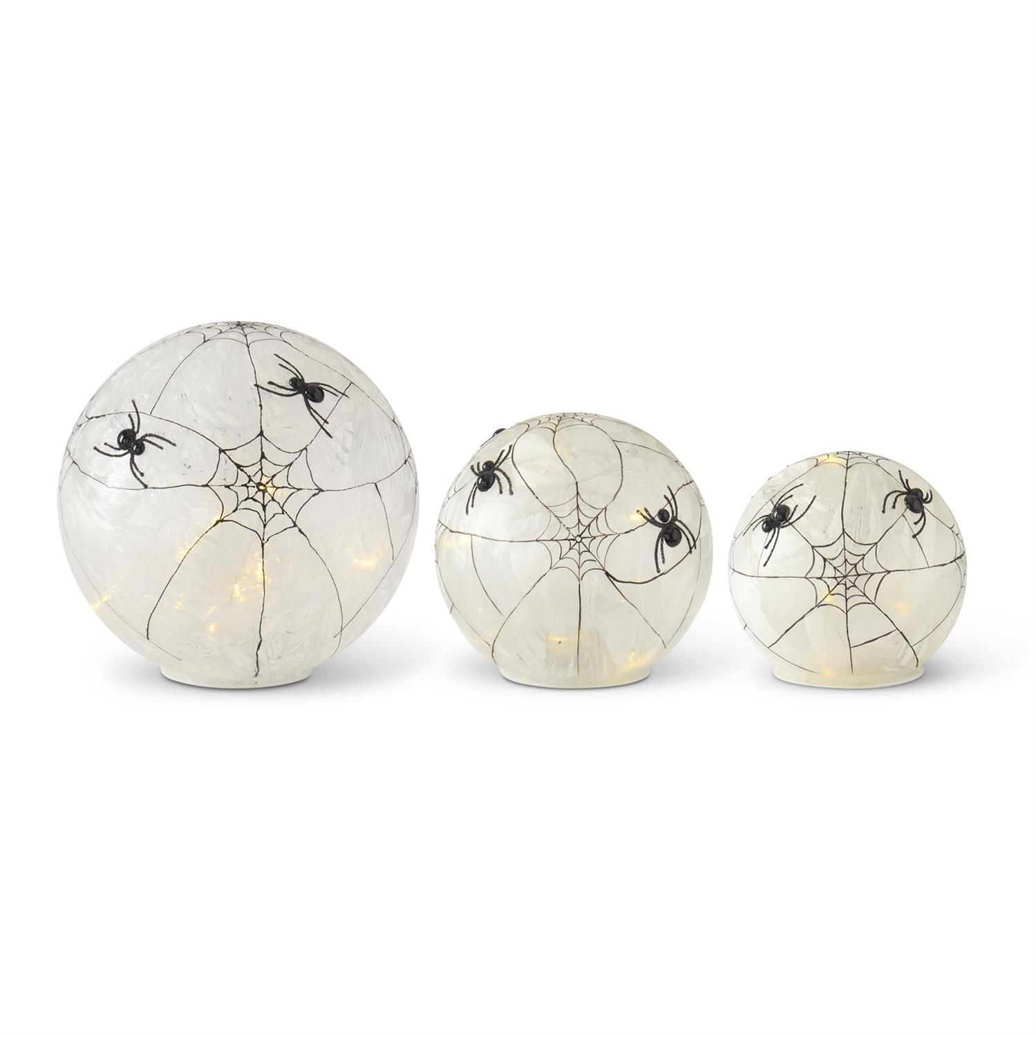 Frosted Led Spider Web Globe