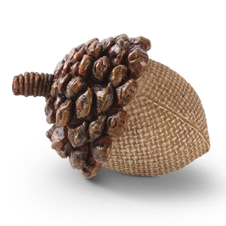 Acorn W/ Pinecone Top 3.5" - Light Brown