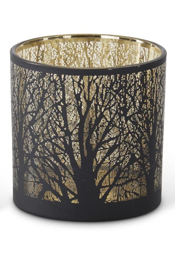 Black Tree Candle Holder 6" X 6"