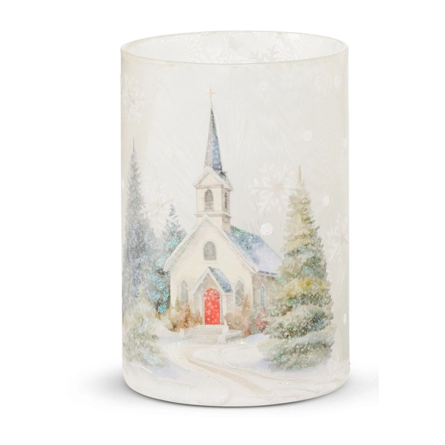 Chapel In The Pines Candle Holder, Size: Small