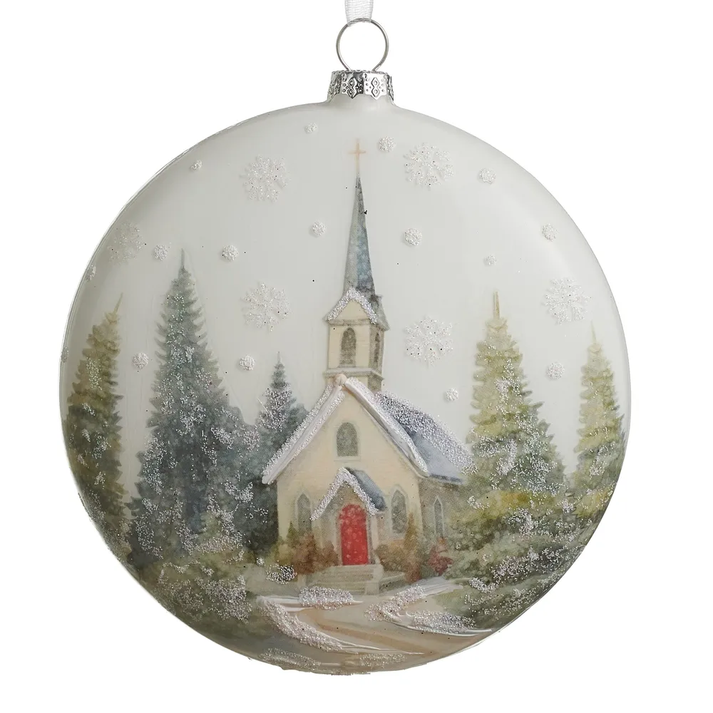 Chapel In The Pines Ornament 5"