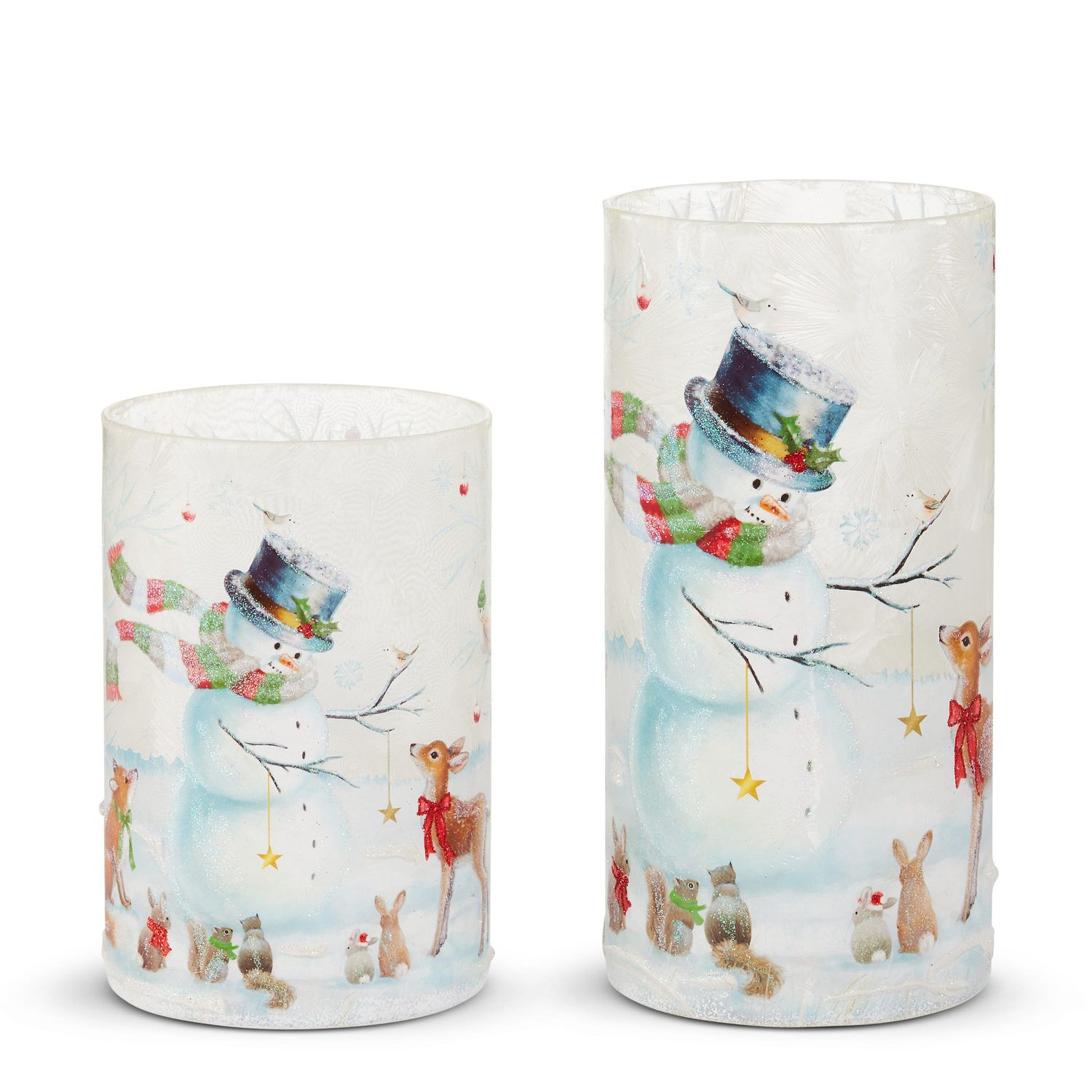 Woodland Christmas Party Candle Holder