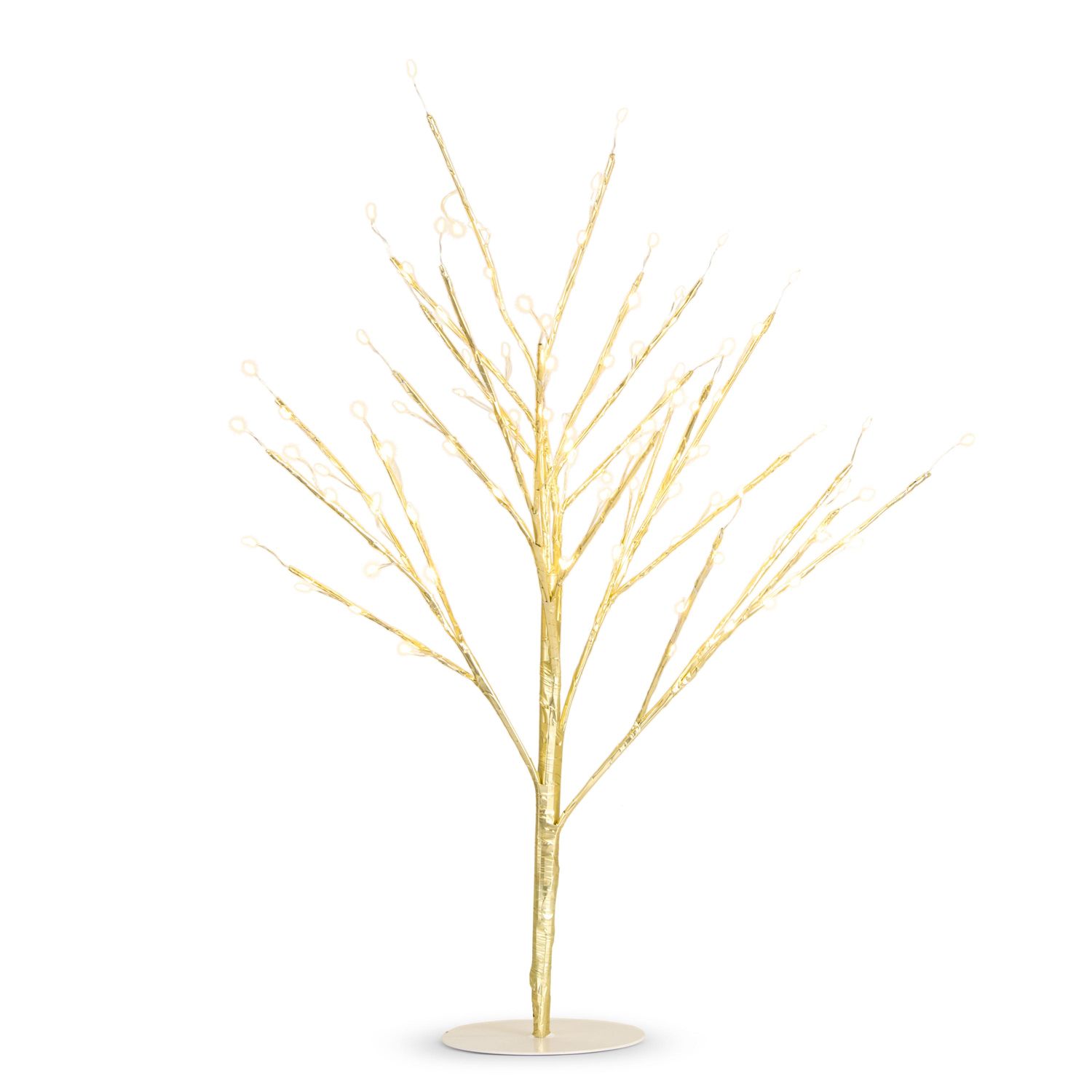 Lighted Gold Tree 24"