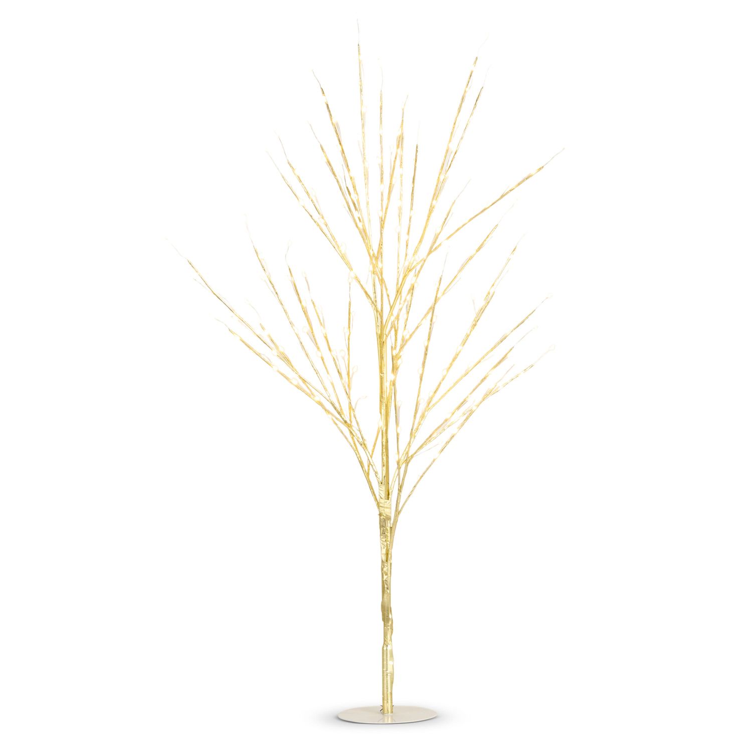 Lighted Gold Tree 34"