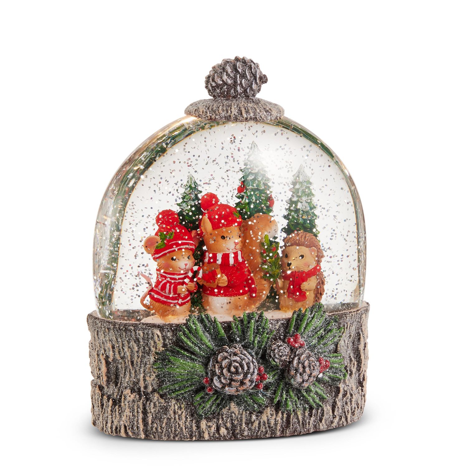Water Lantern - Cozy Critter Christmas - 8"
