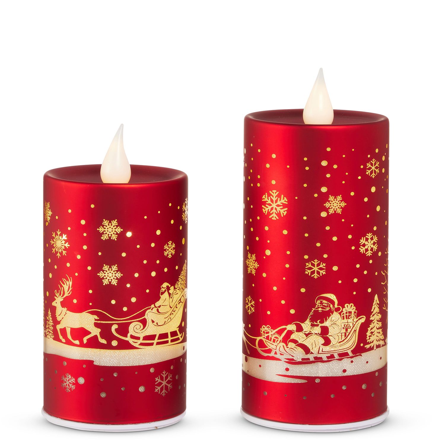 Spinning Lighted Glass Candle