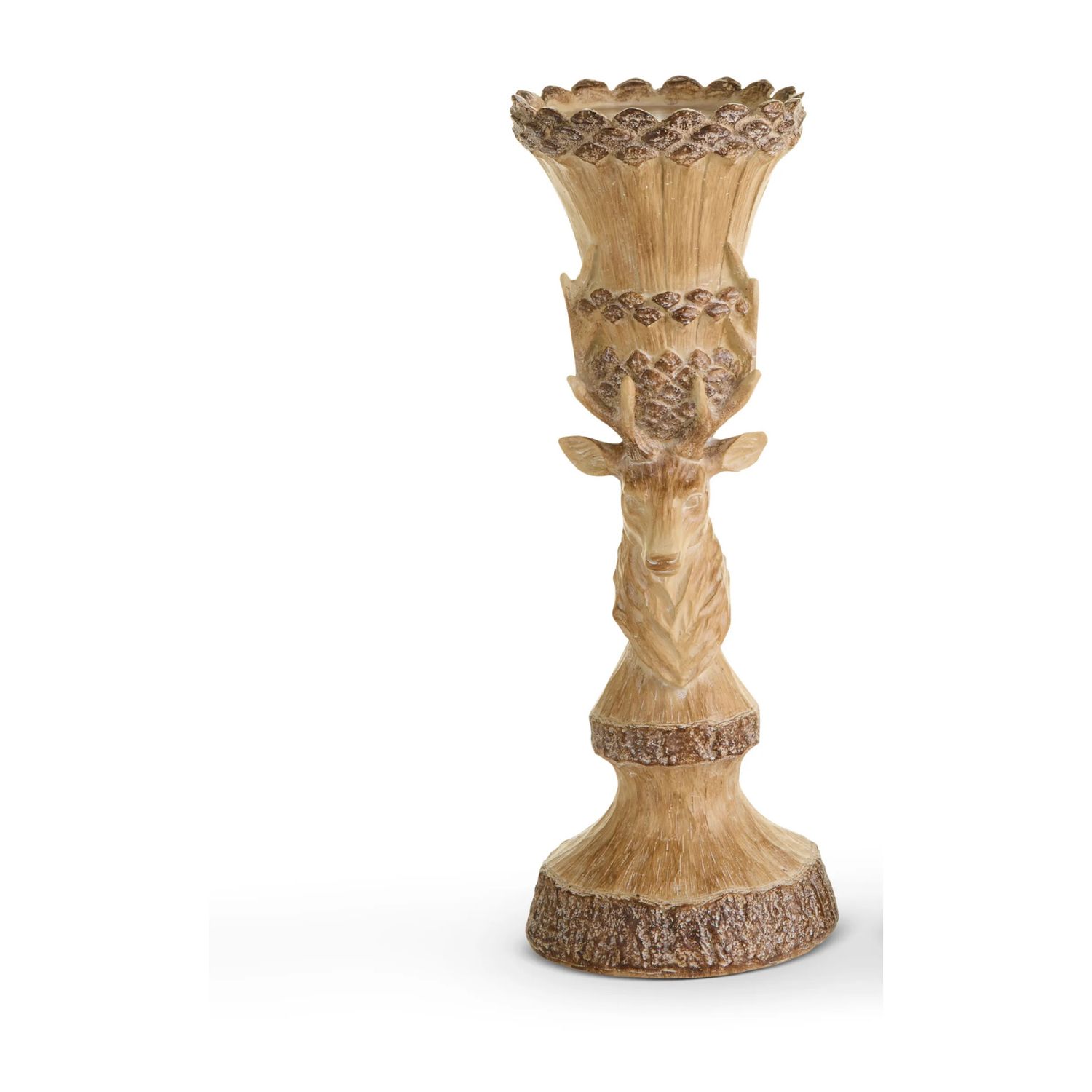 Deer Bust Candle Holder, Size: Small