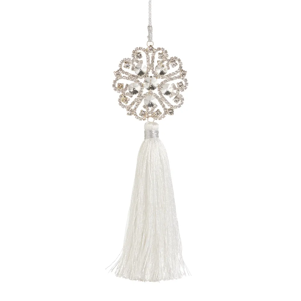 Brooch Tassel Ornament 7.5"