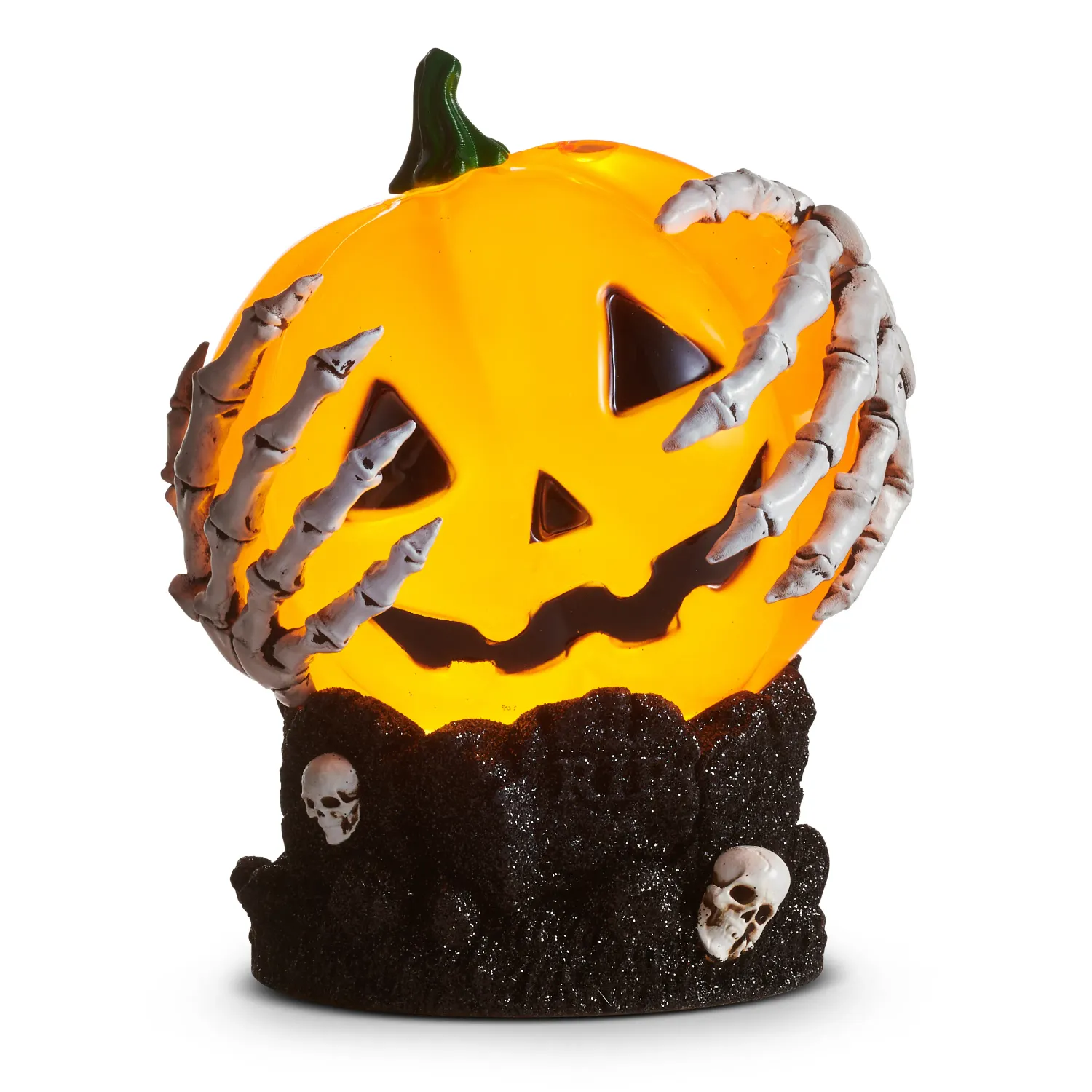 Water Lantern - Skeleton Hands Jack O' Lantern - 7"