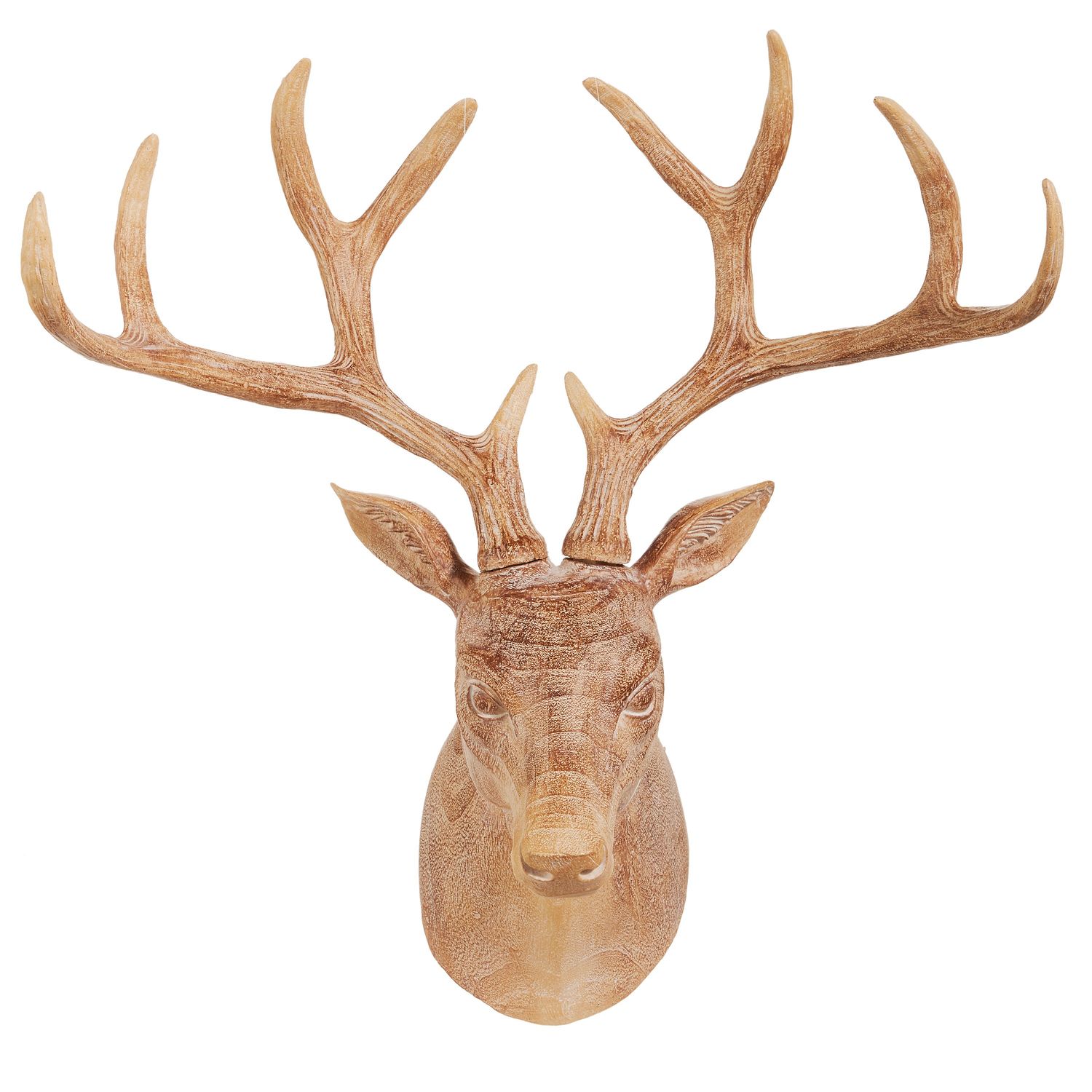 Whitewash Deer Mount 18"