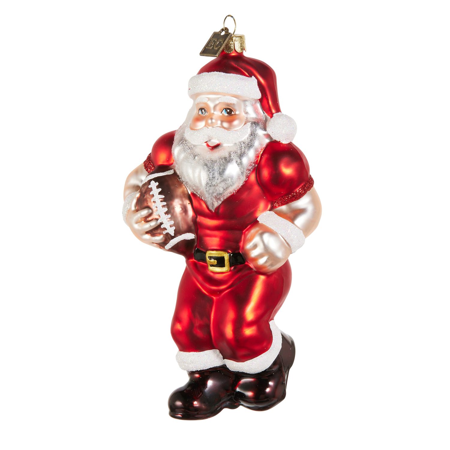 Varsity Santa Ornament 6.5"