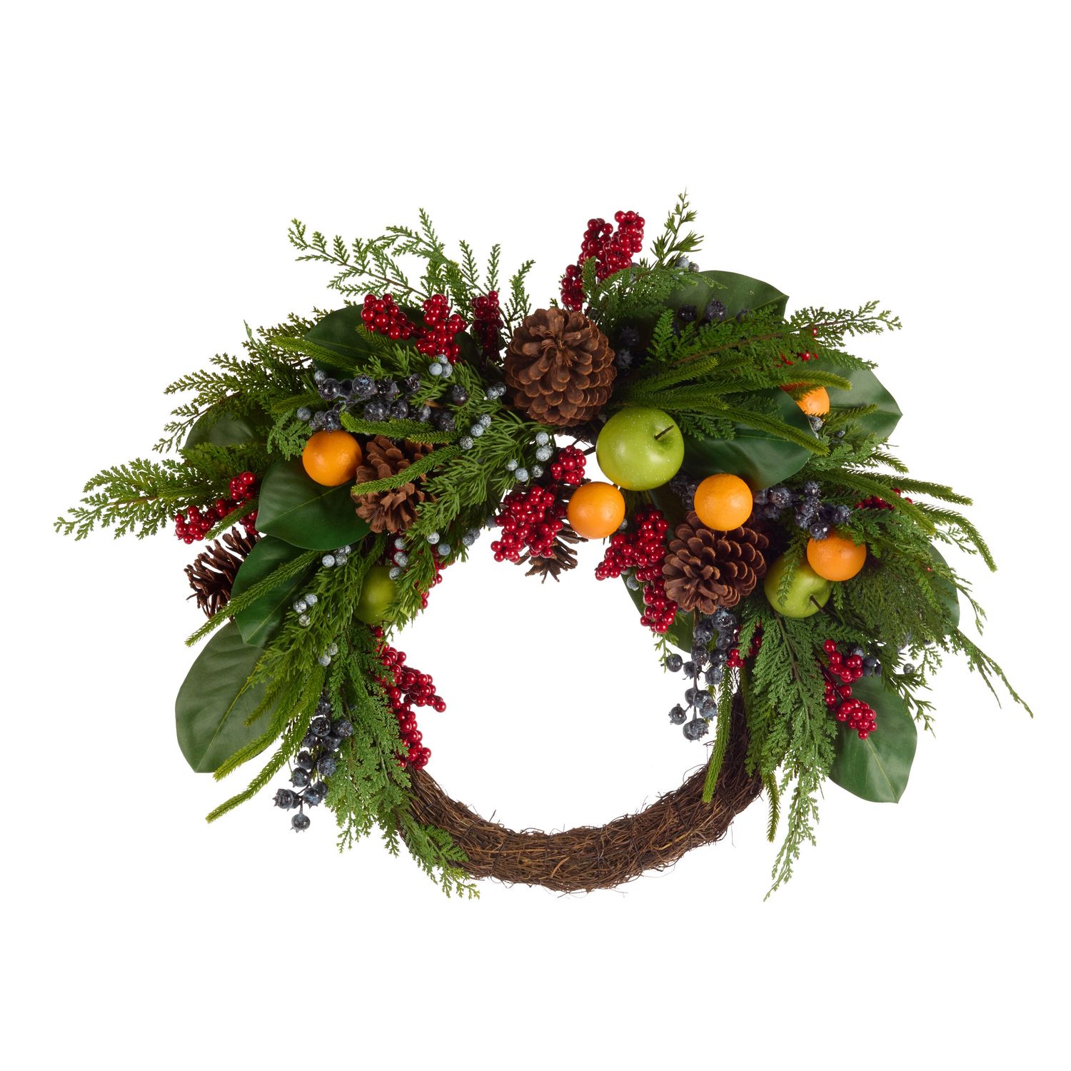 Mixed Fruit Wreath 29"