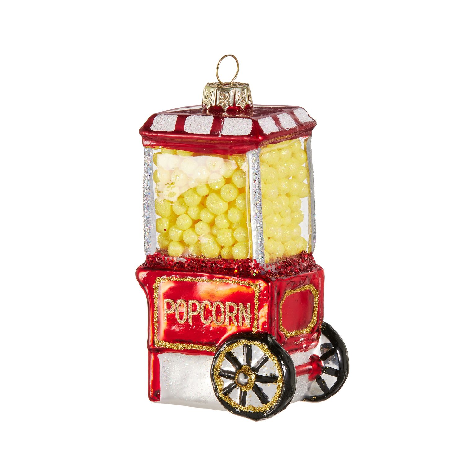 Popcorn Machine Ornament 4"