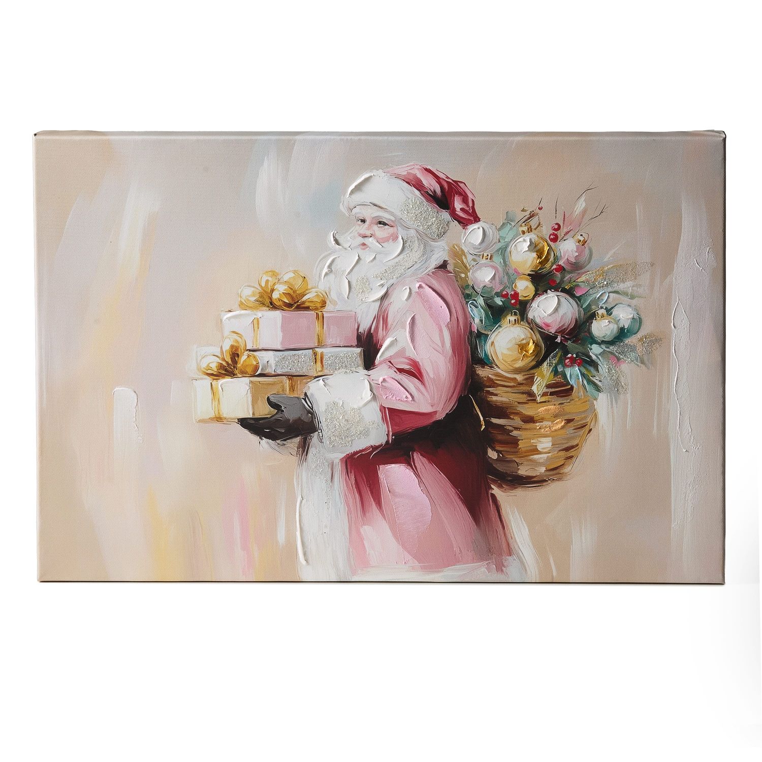 Twilight Tidings Santa Wall Art 18" X 12"