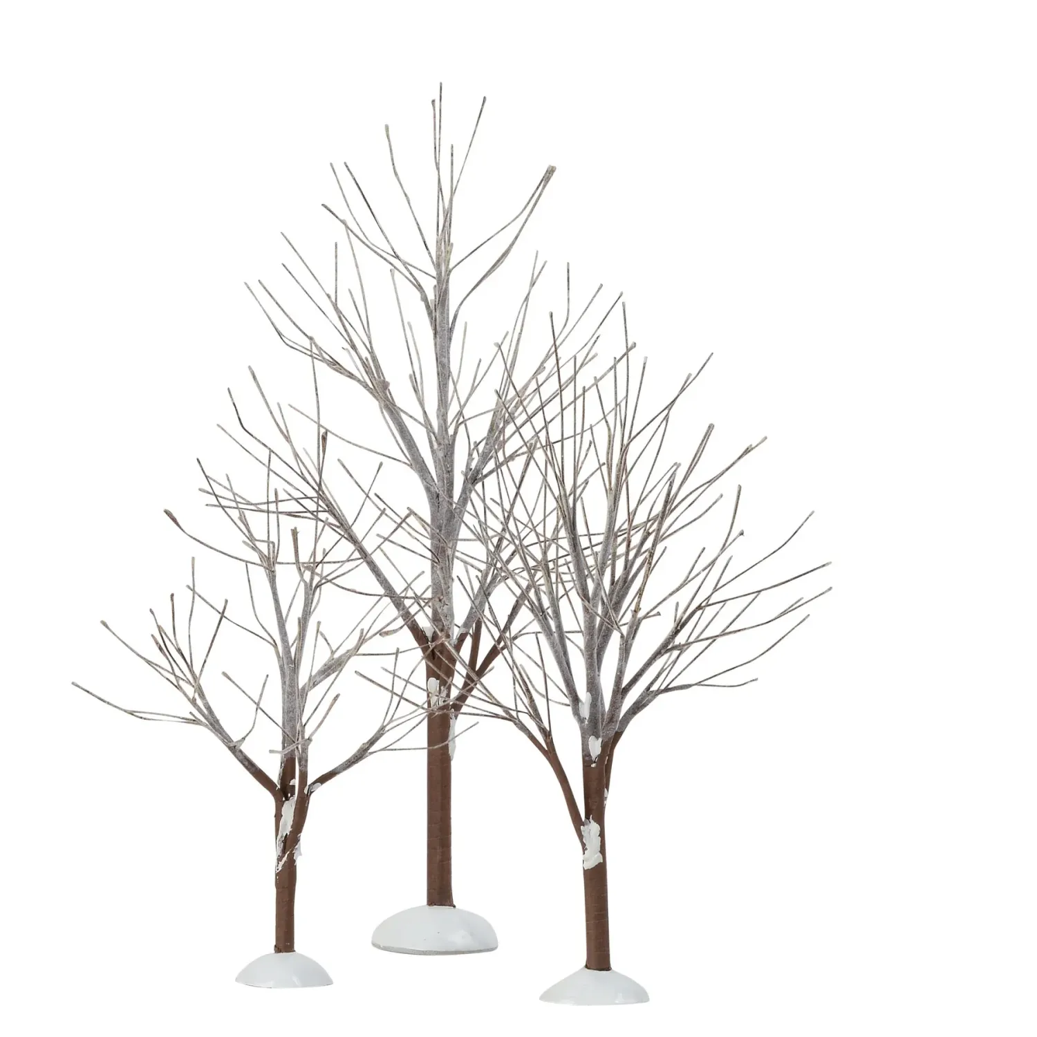 Dept. 56 Snow Village - First Frost Trees Set Of 3