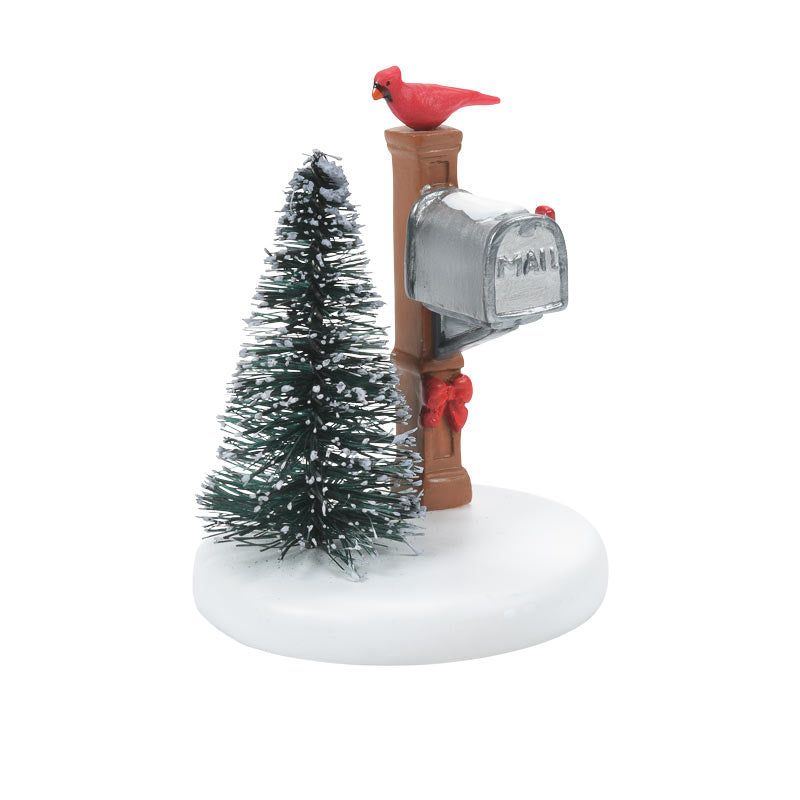 Dept. 56 Snow Village - Cardinal Christmas Mailbox