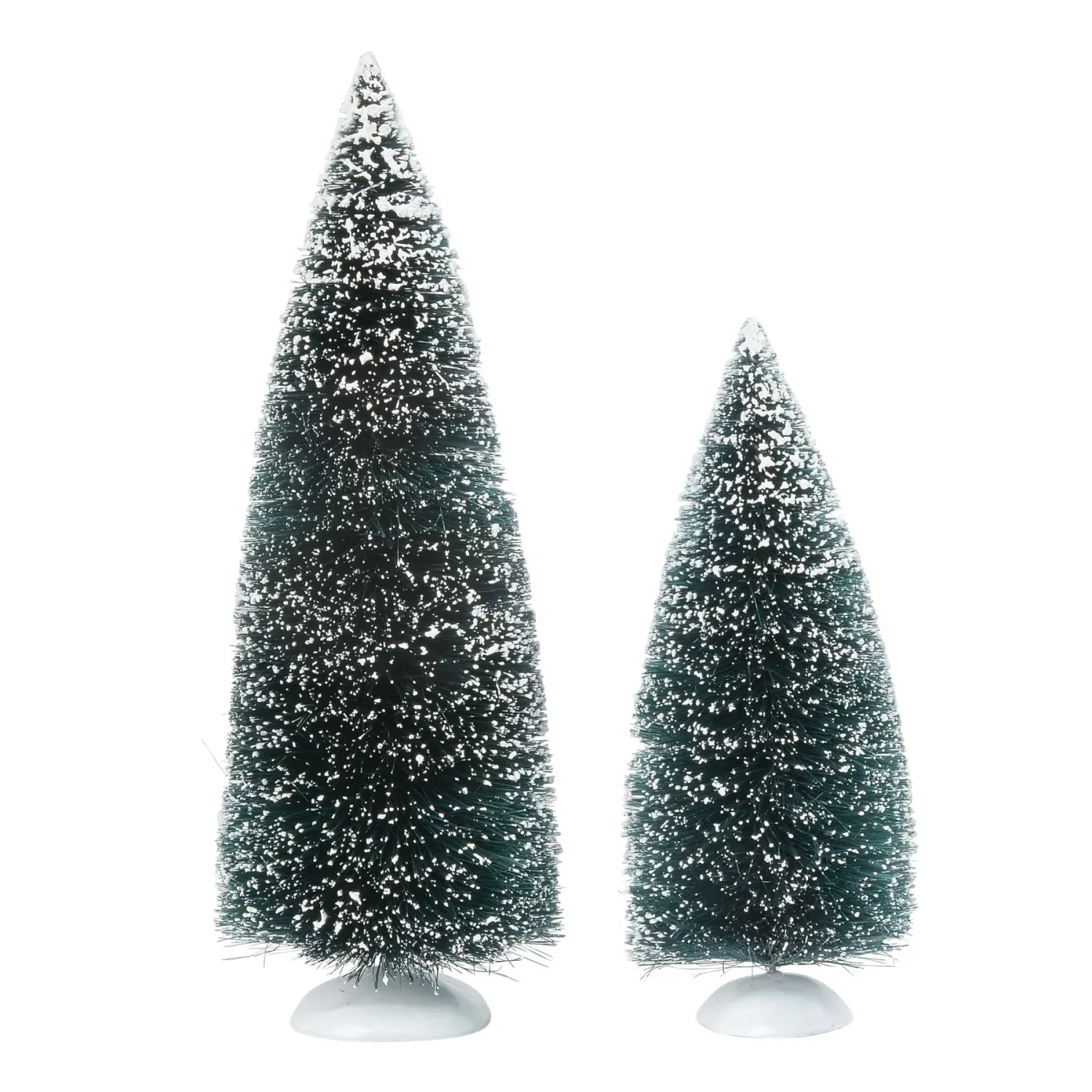 Dept. 56 Snow Village - Bag-O-Frosted Topiaries - Set Of 2
