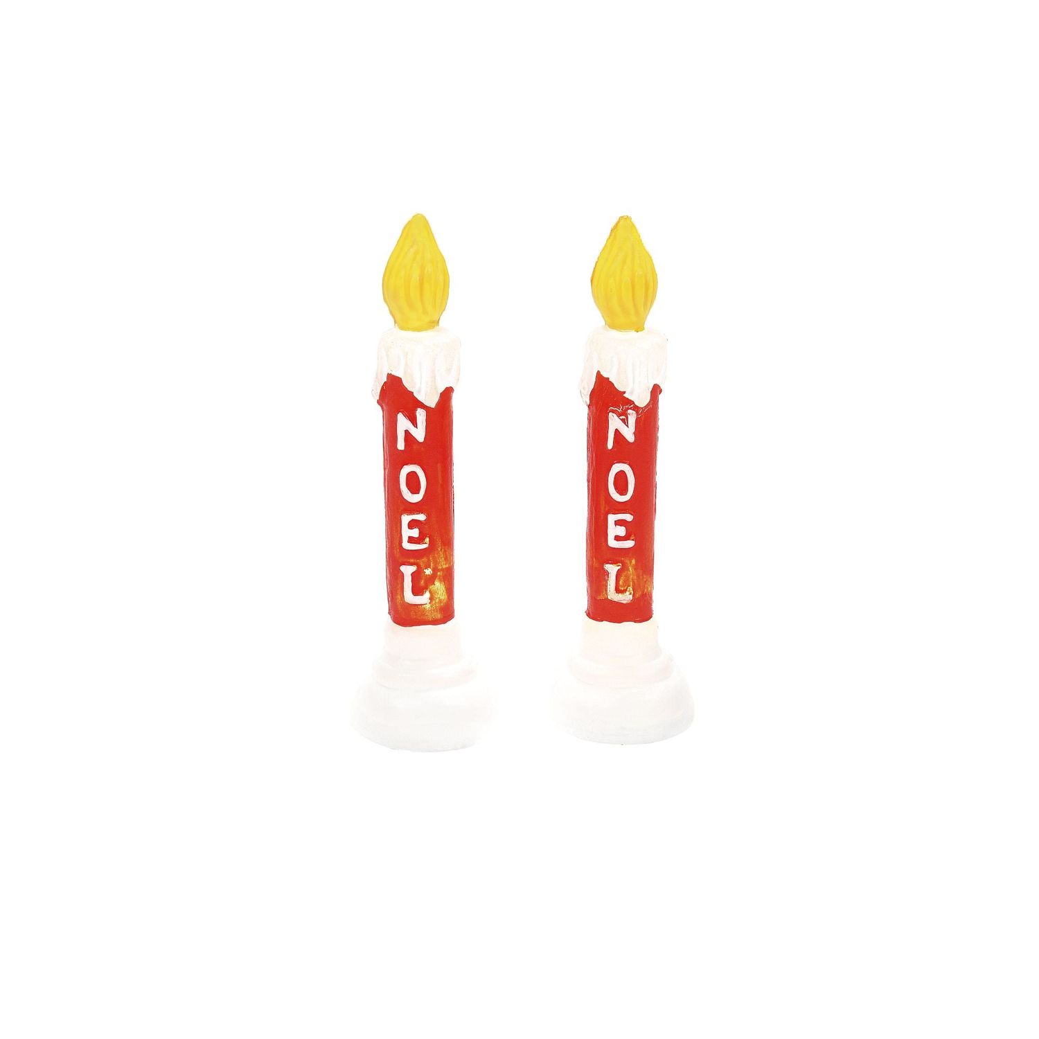 Dept. 56 Snow Village - Blow Mold Candle - Set of 2
