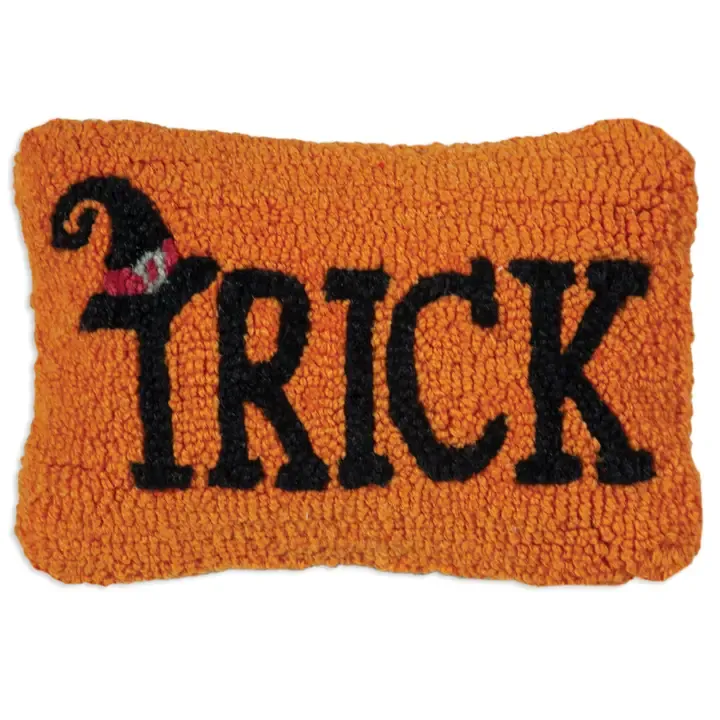 Hooked Pillow - 8" X 12" - Trick