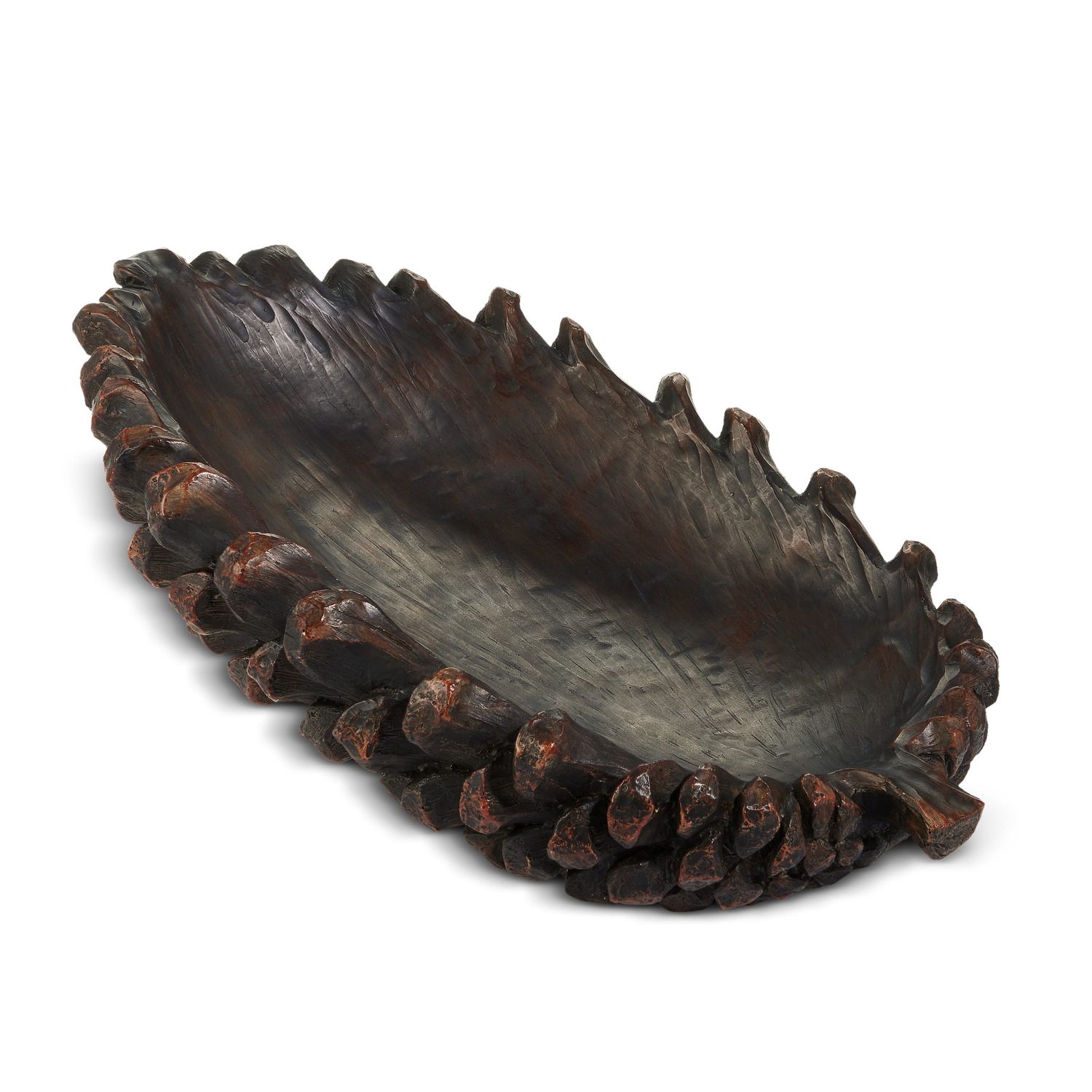 Pinecone Bowl - 16" - Brown